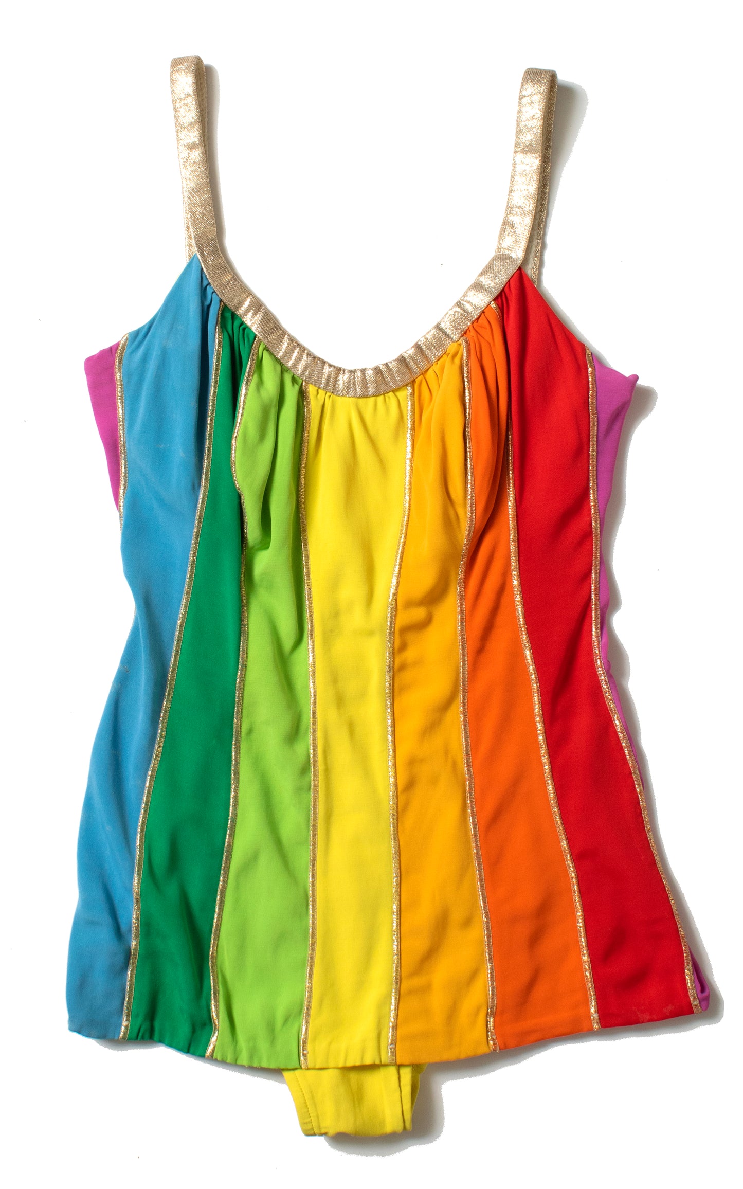 1960s Rainbow & Lamé Swimsuit | large