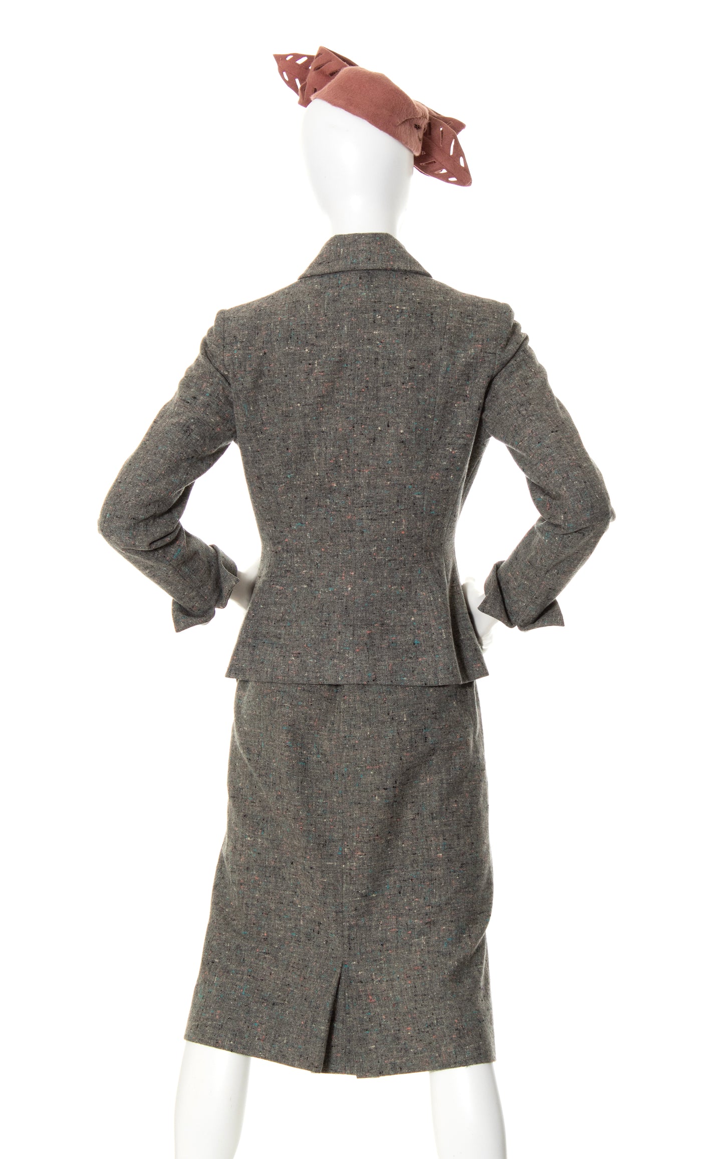 1940s Flecked Wool Skirt Suit | small