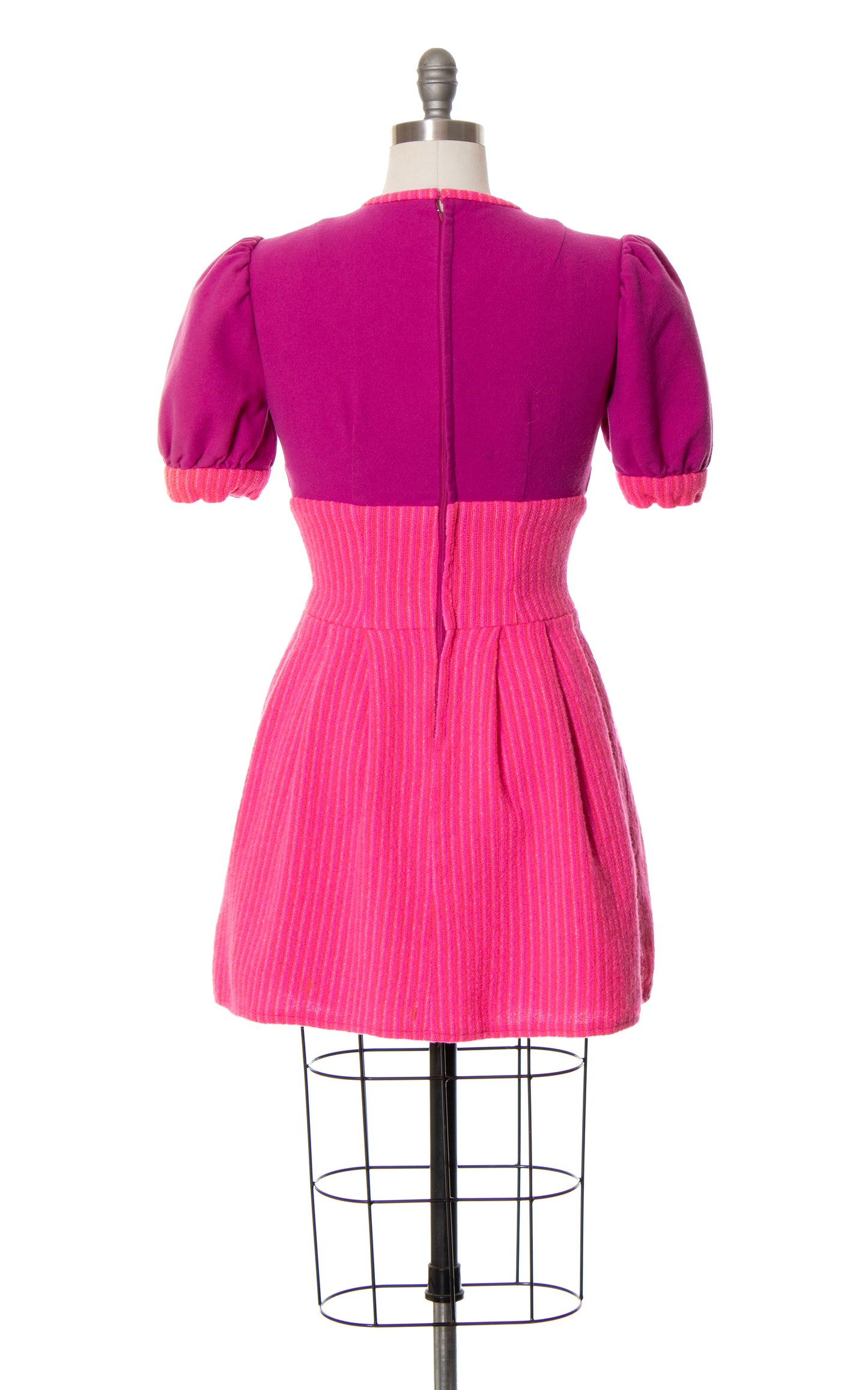 1970s Color Block Mini Dress | small