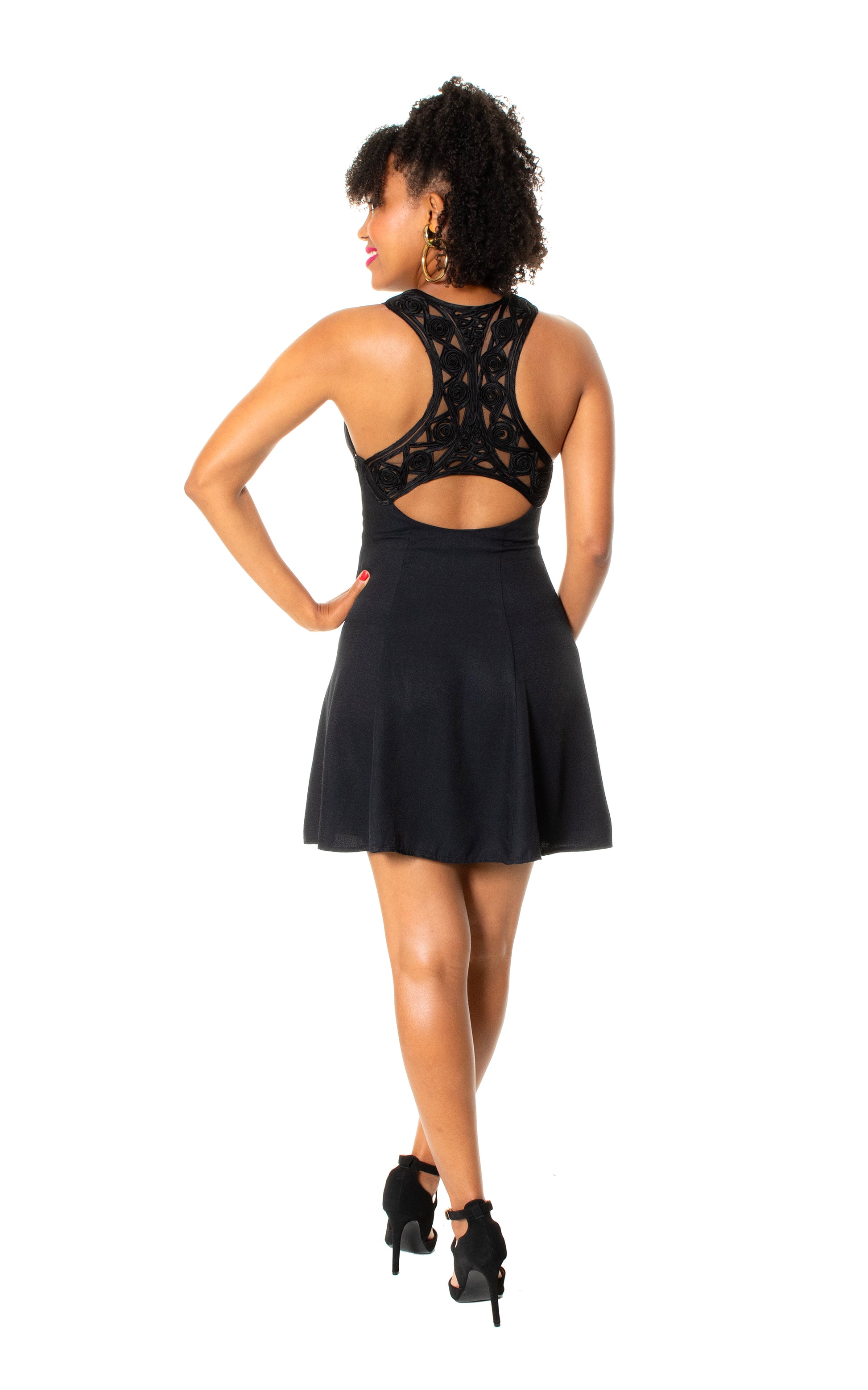 racerback skater dress Radiant Rainforest UV Glow Skater Dress With Racerback