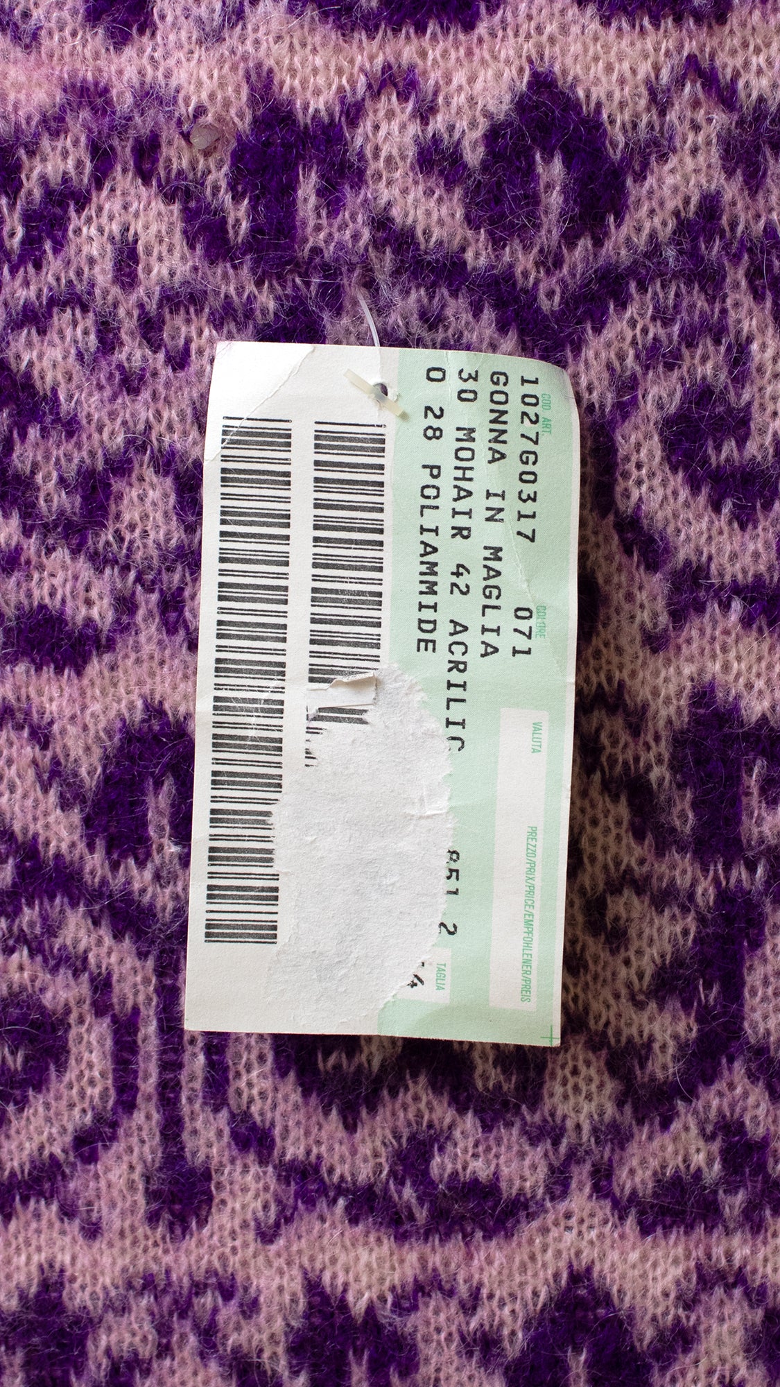 1980s DEADSTOCK BENETTON Purple Mohair Skirt | small/medium/large