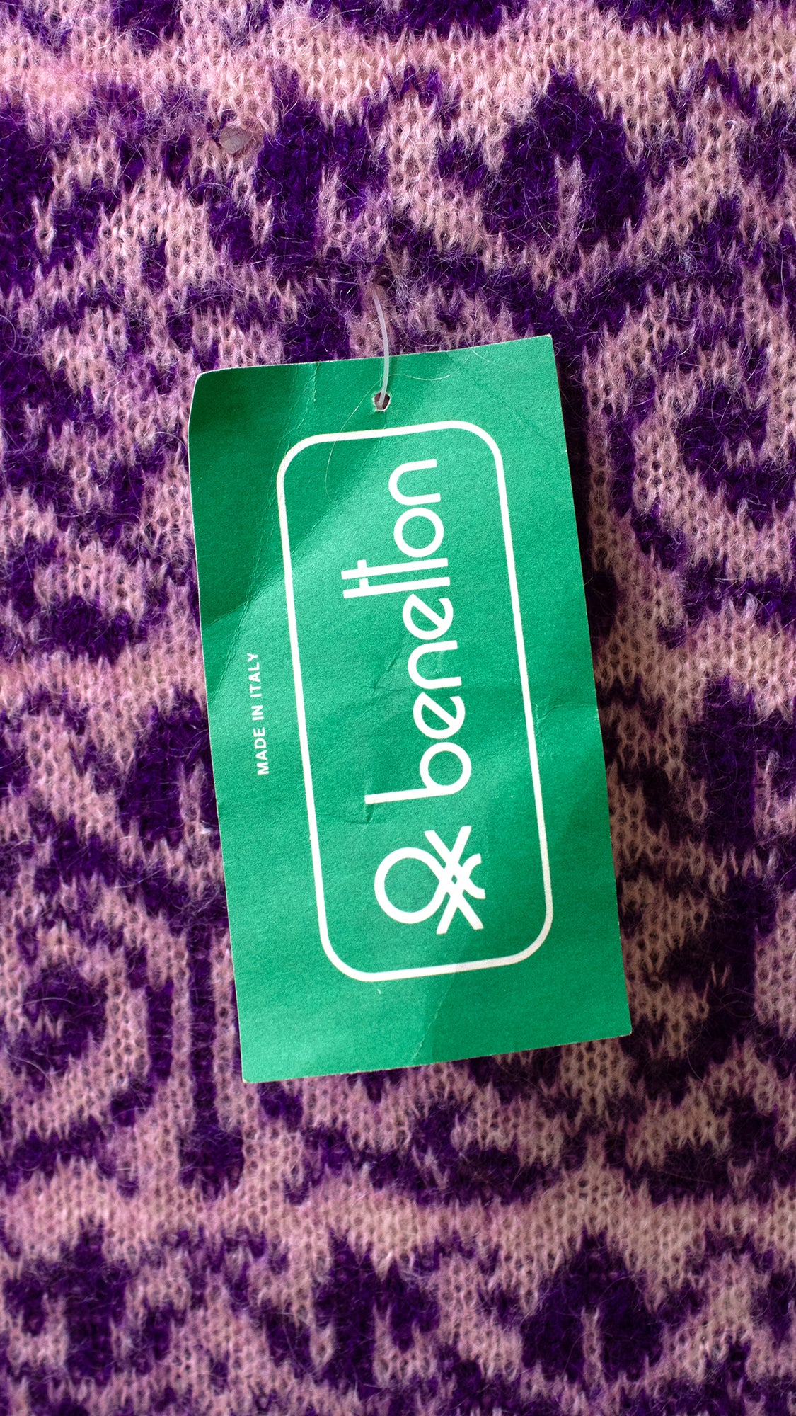 1980s DEADSTOCK BENETTON Purple Mohair Skirt | small/medium/large