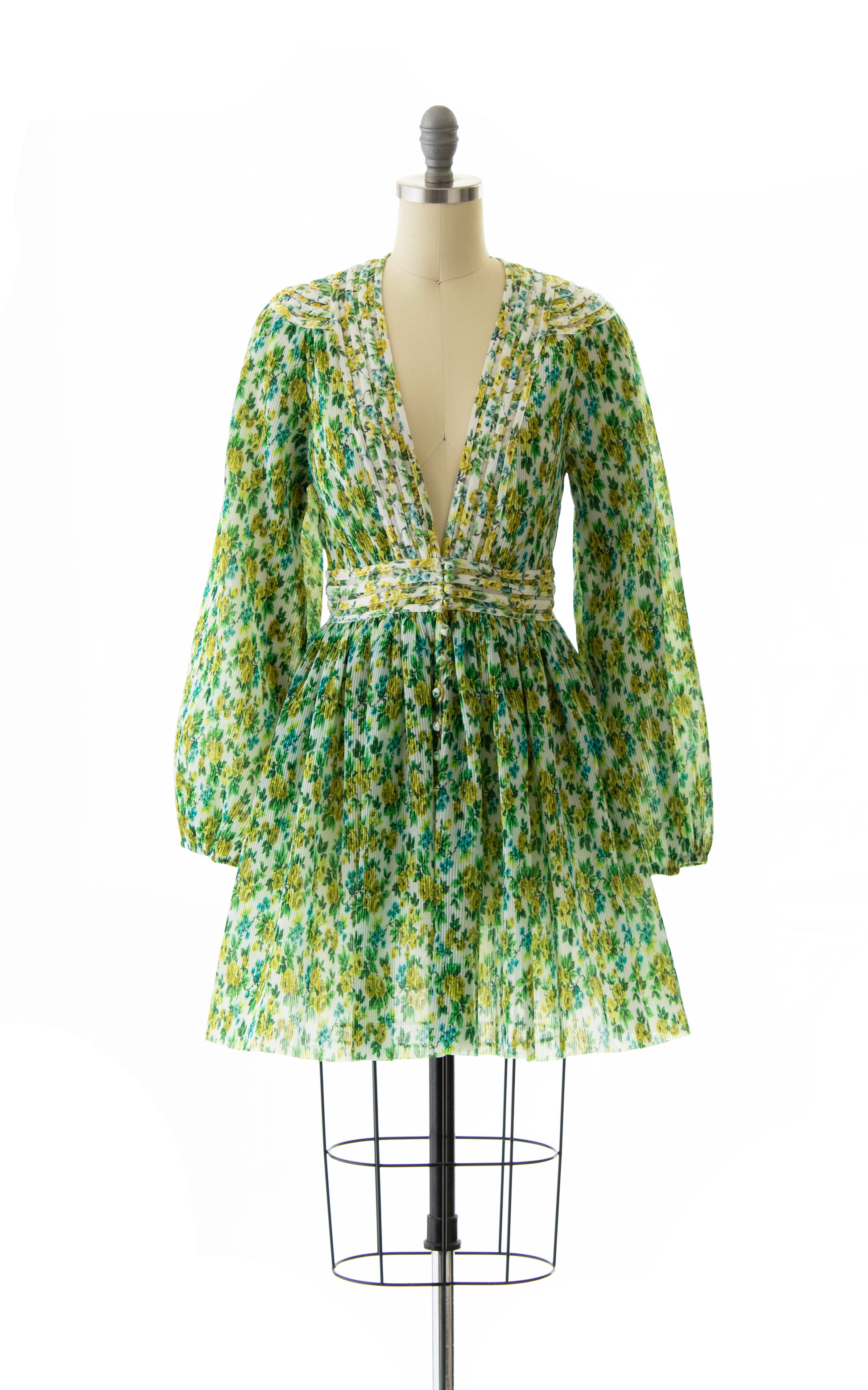 Modern ZIMMERMANN Deadstock Pleated Floral Dress | x-small/small Birthday Life Vintage Modern ZIMMERMANN Deadstock Pleated Floral Dress | x-small/small Birthday Life Vintage