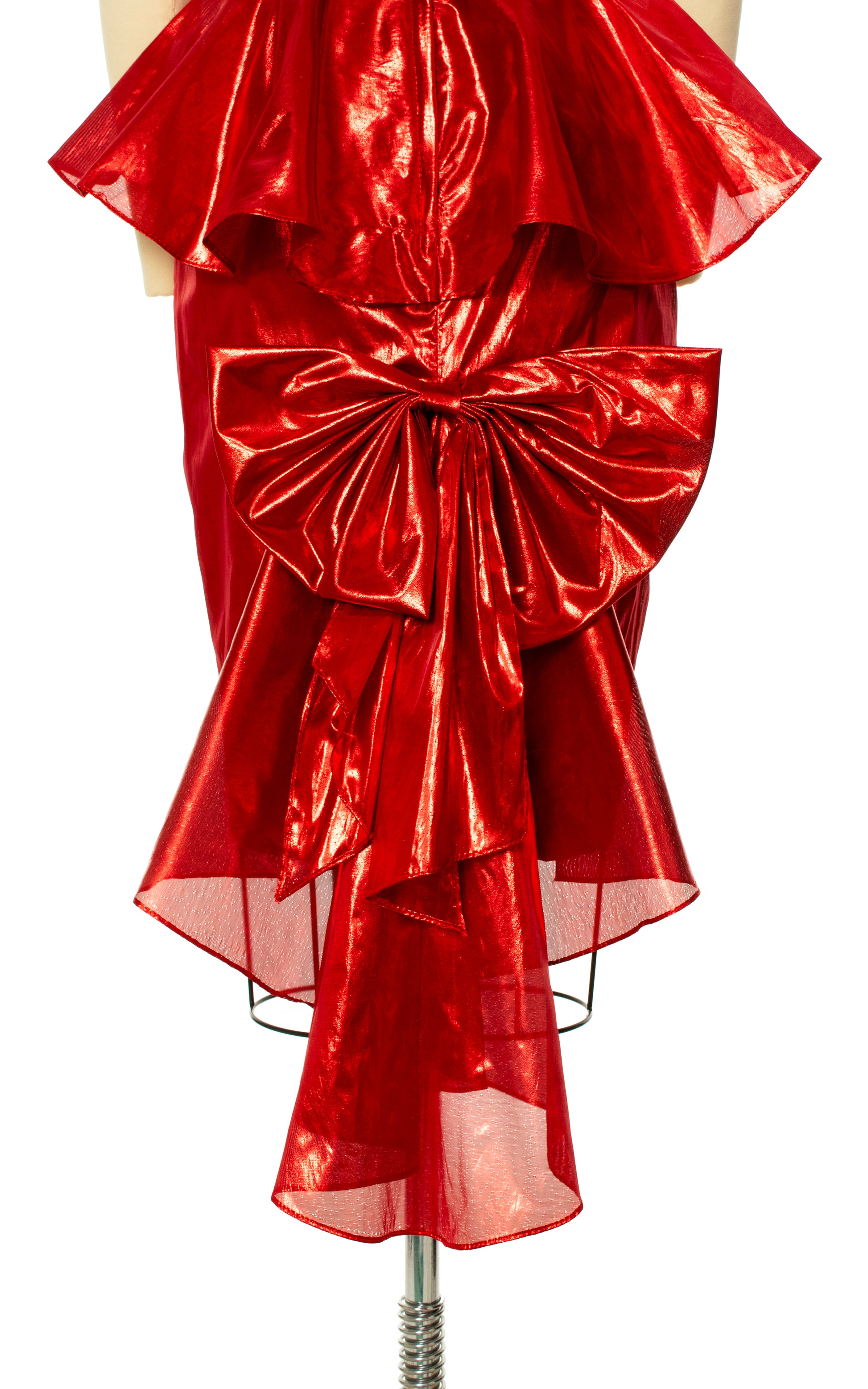red lame dress Red Lam Metallic Grecian Dress