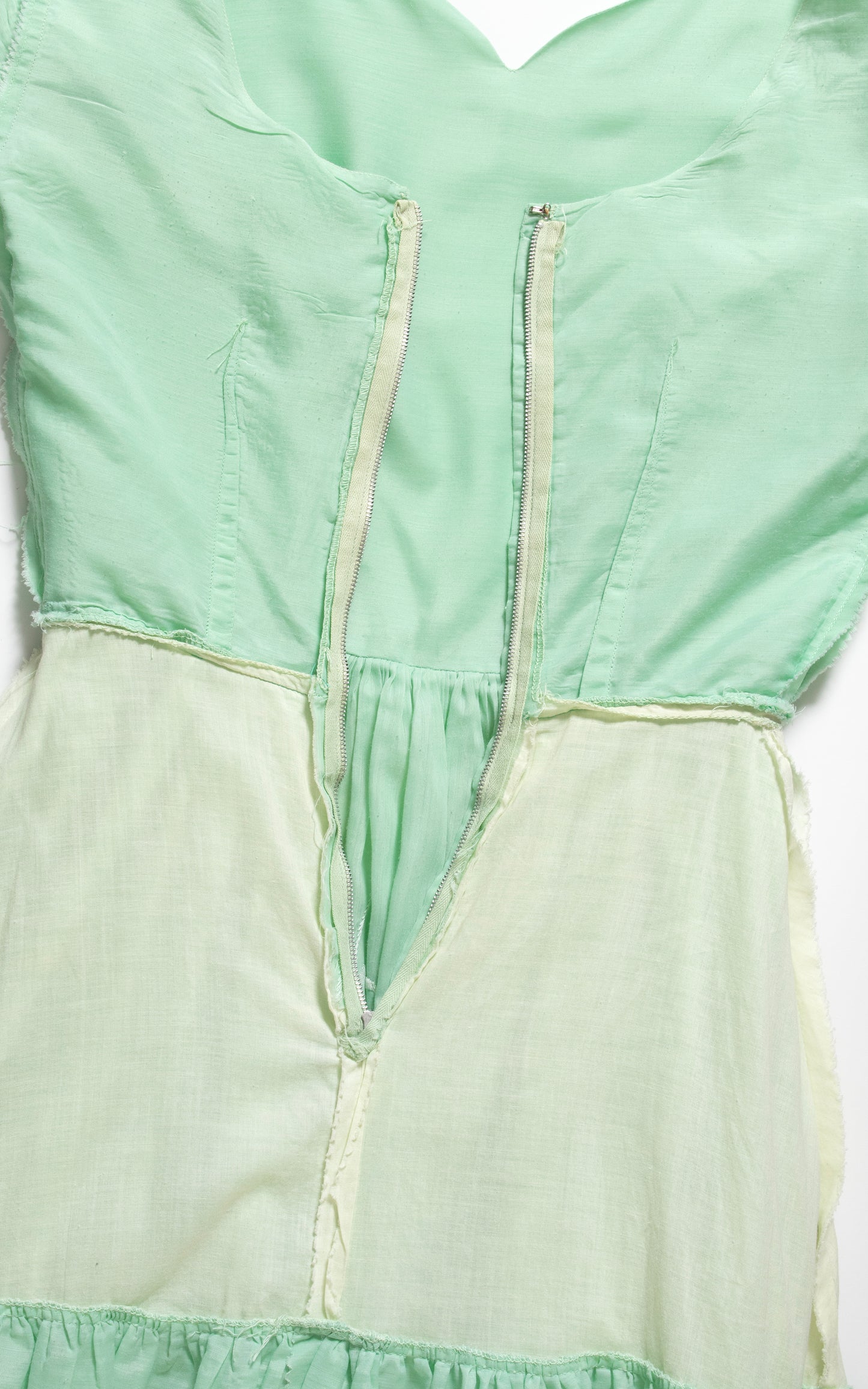 1960s Eyelet Lace Mint Dress | small