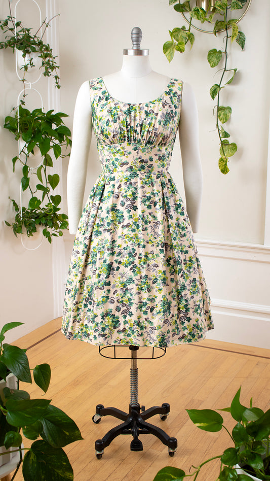 1950s Floral Cotton Sundress | small