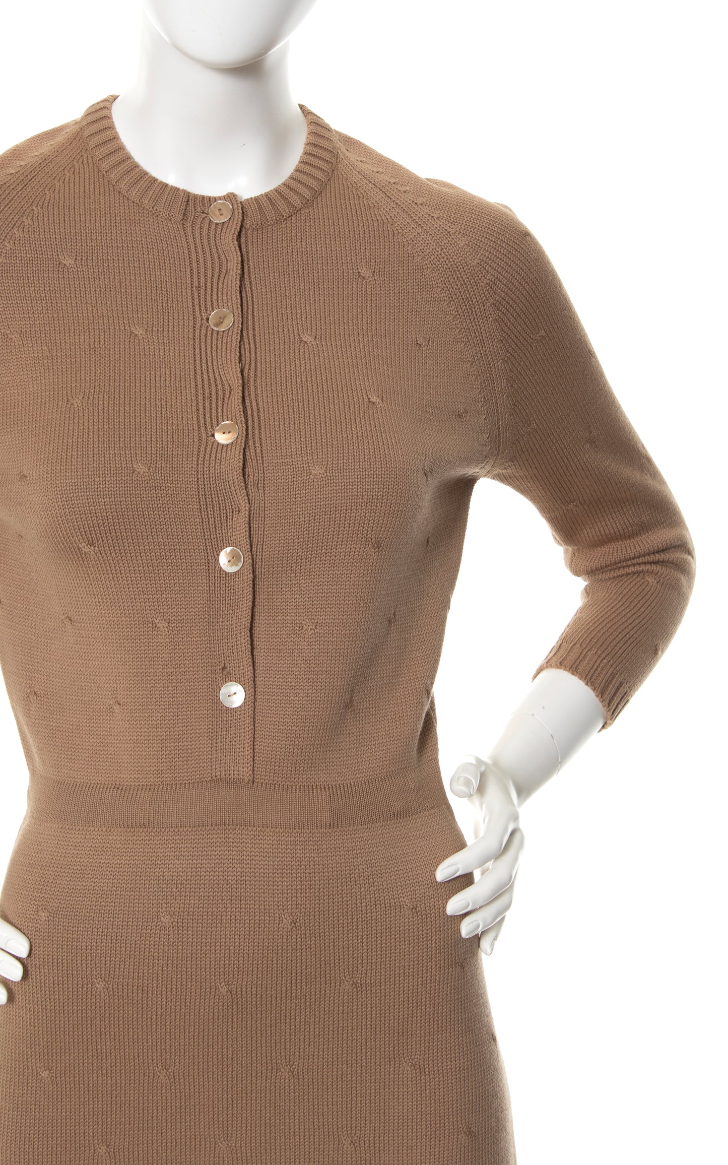 1950s Knit Italian Wool Sweater Dress | x-small/small