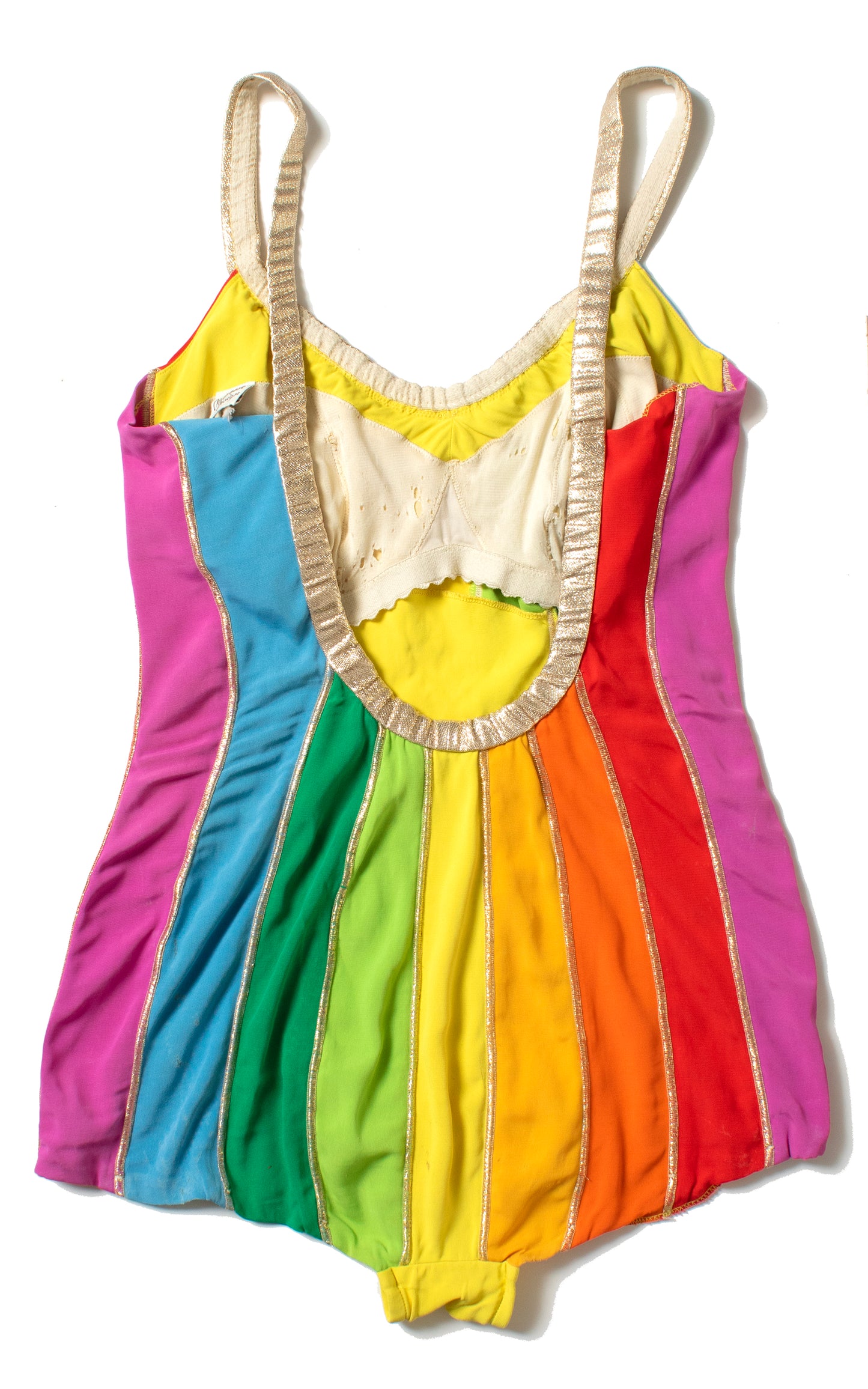1960s Rainbow & Lamé Swimsuit | large