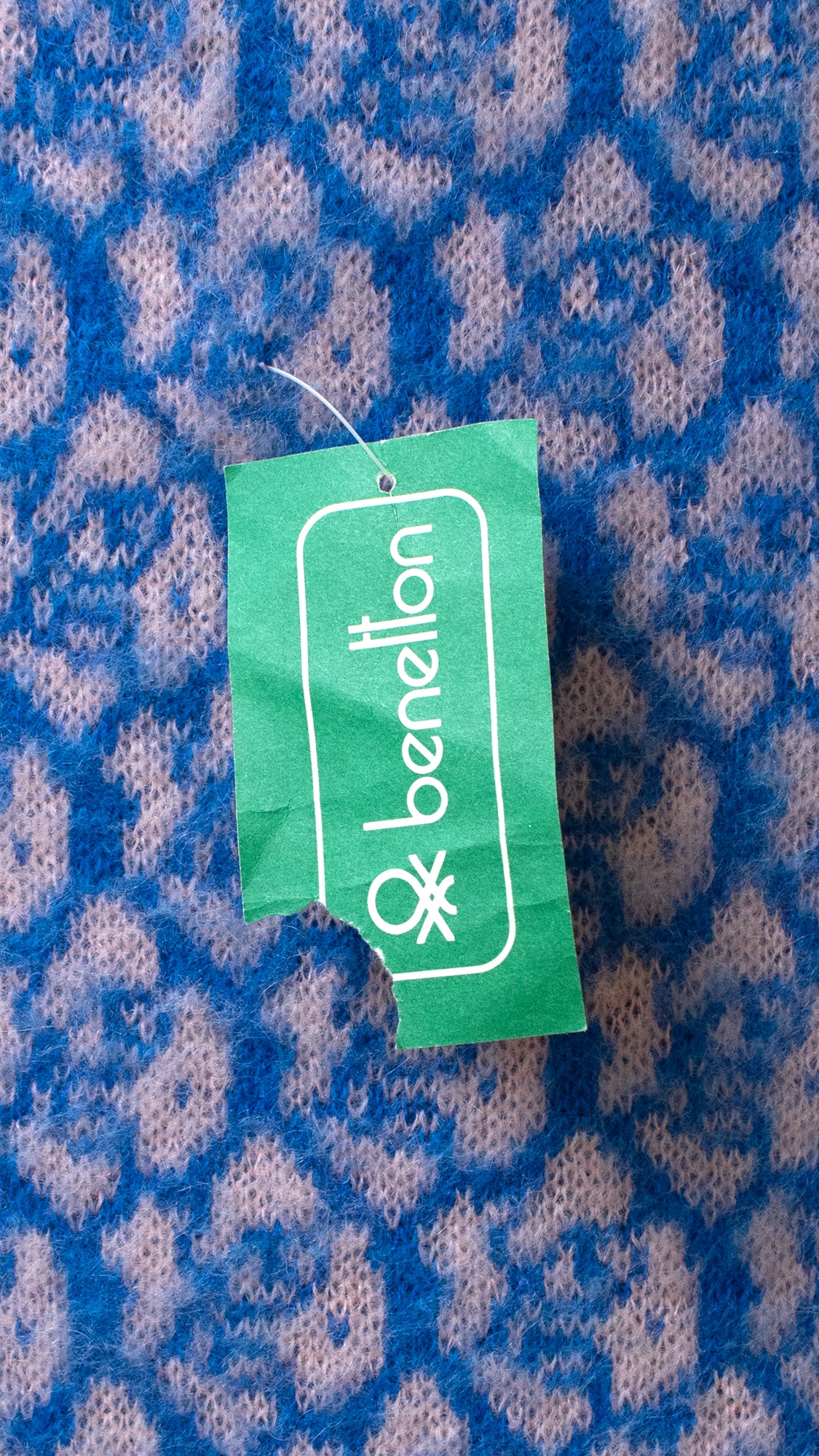 1980s DEADSTOCK BENETTON Blue Mohair Skirt | small/medium/large