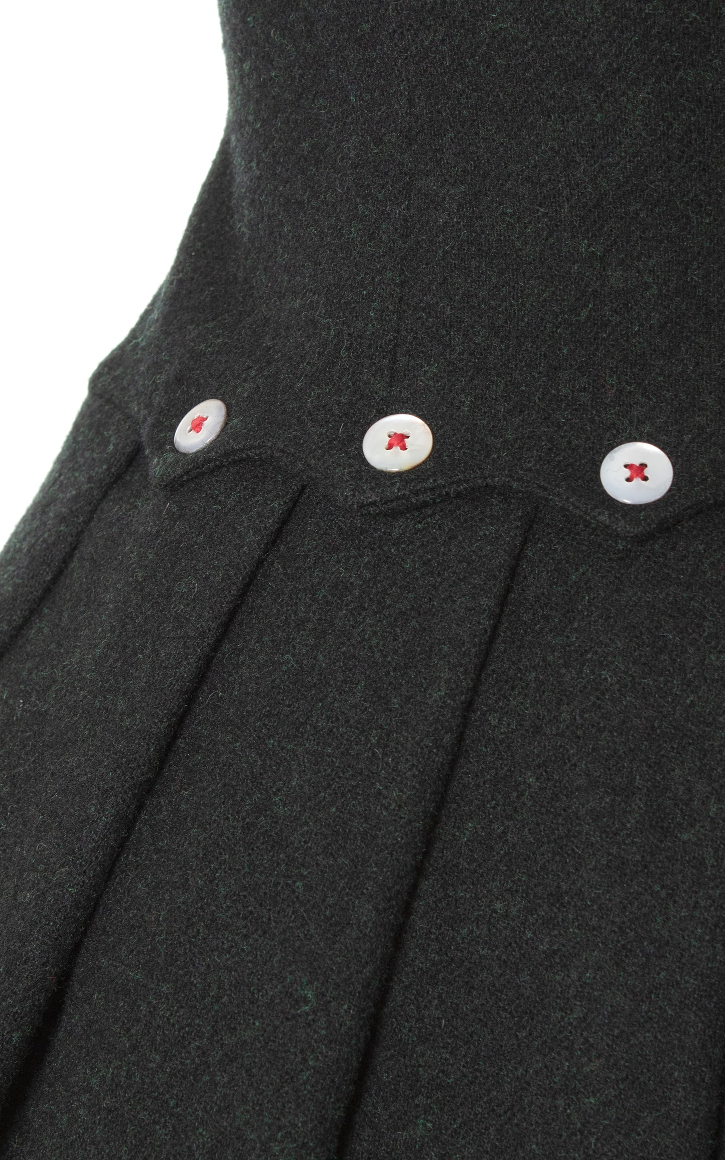 BLV x DEANNA || 1950s Dark Grey Wool Drop Waist Dress | x-small/small