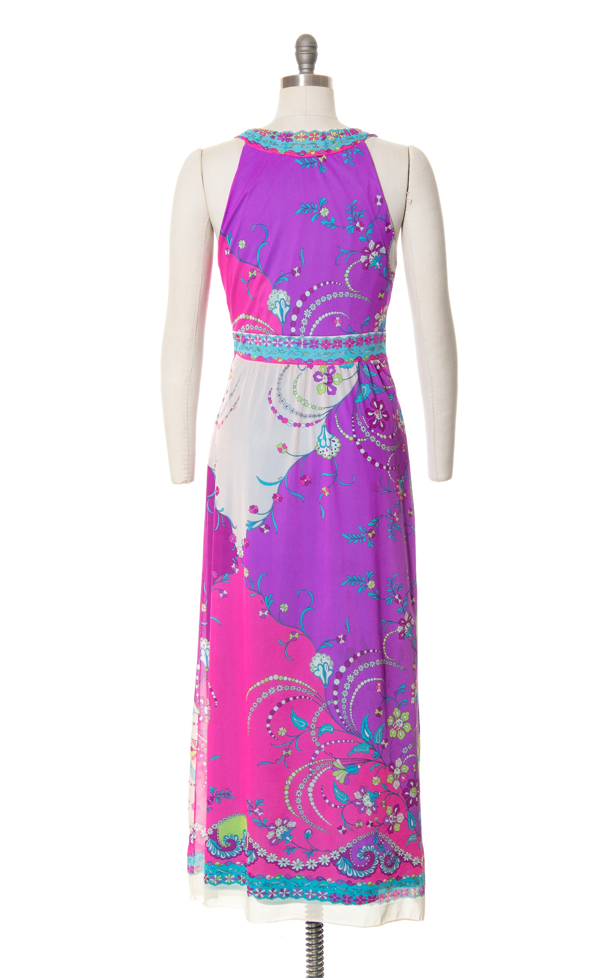 1960s EMILIO PUCCI Psychedelic Nylon Jersey Maxi Dress 1960s EMILIO PUCCI Psychedelic Nylon Jersey Maxi Dress