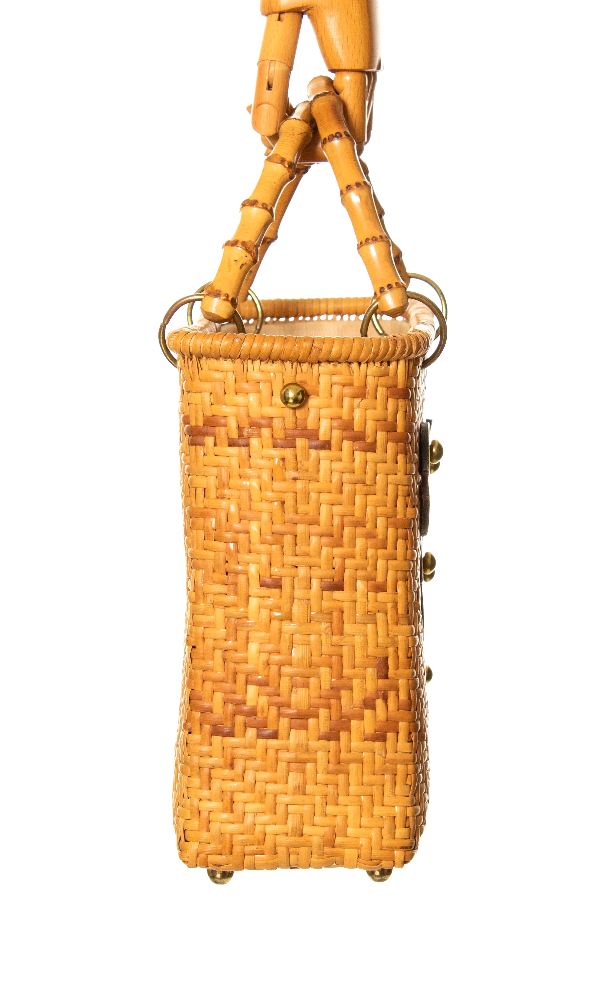 Vintage Calderon selling wicker basket purse