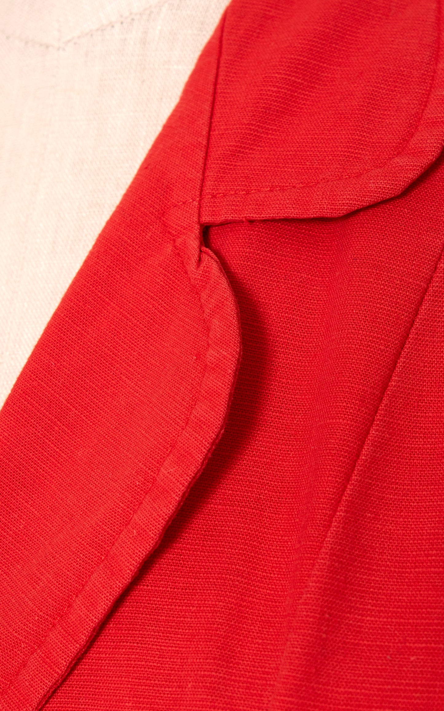 1970s does 1940s Red Cotton Blouse | x-large