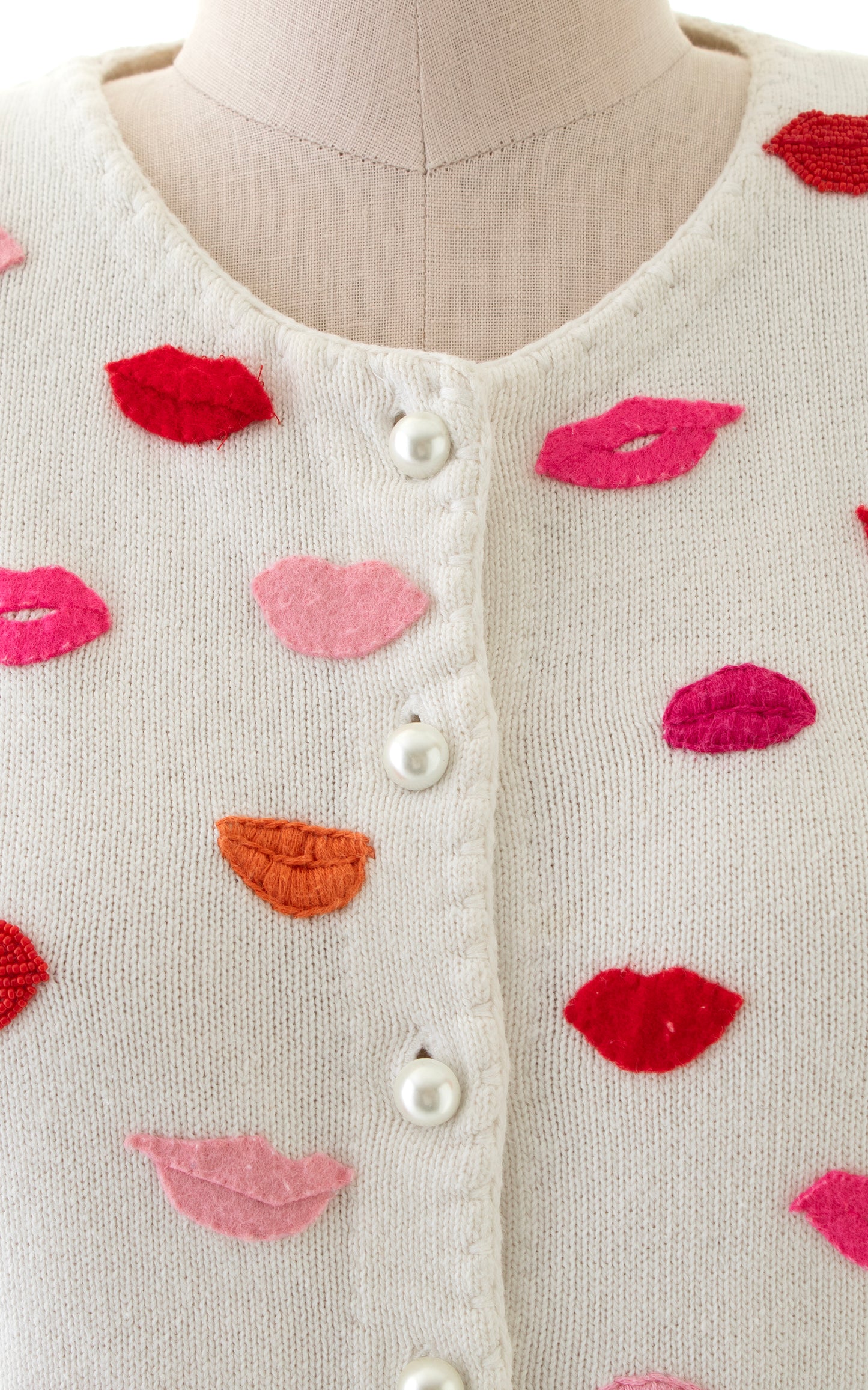 1990s Sealed with a Kiss Cardigan | large