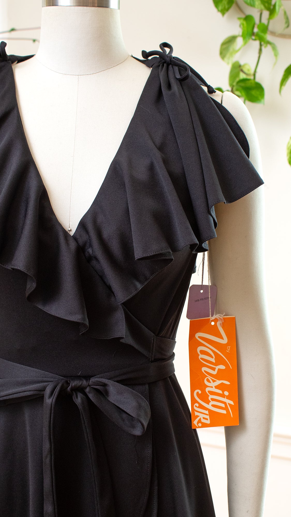 1970s DEADSTOCK Jersey Wrap Dress | small/medium