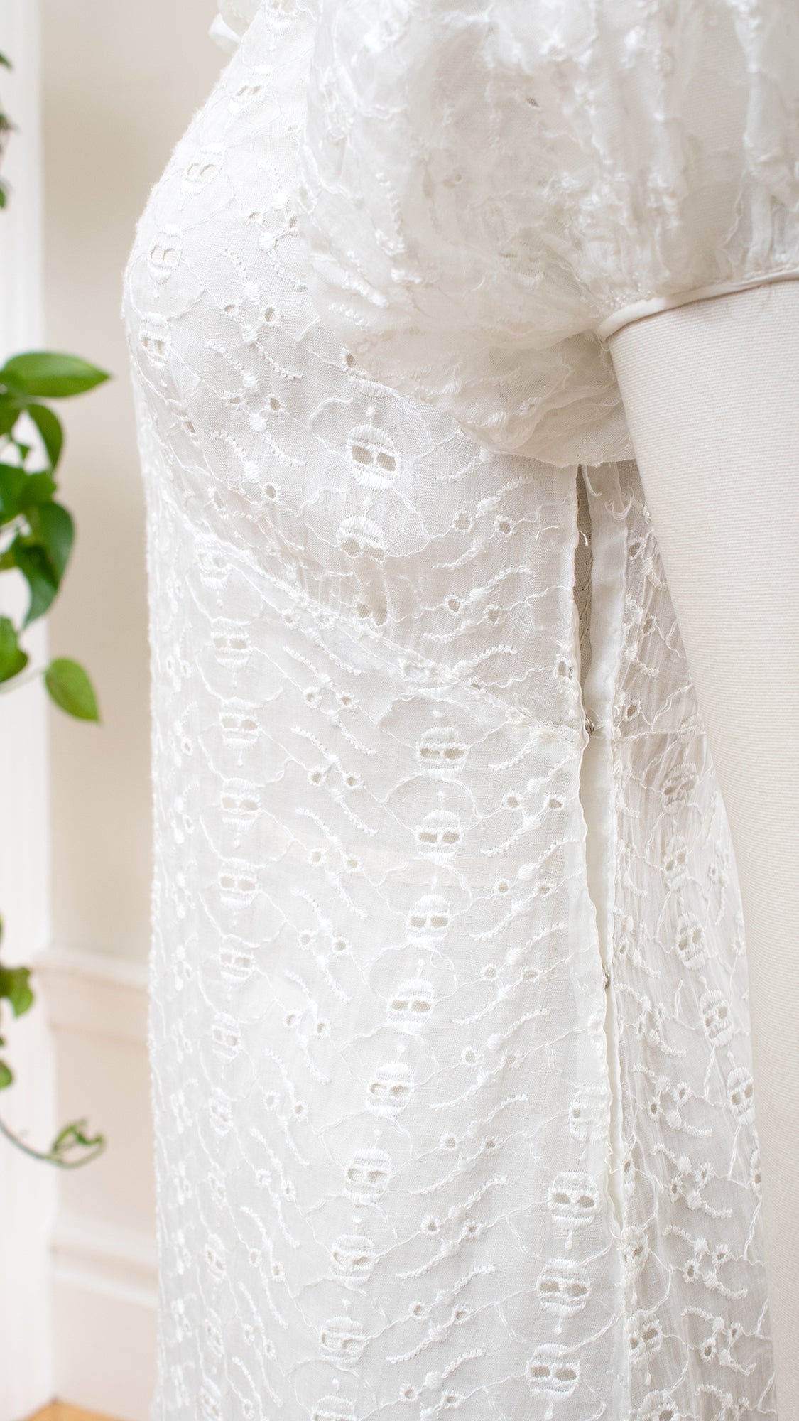 sheer puff sleeve white dress Molli Sheer Puff Sleeve Twist Feature Dress White