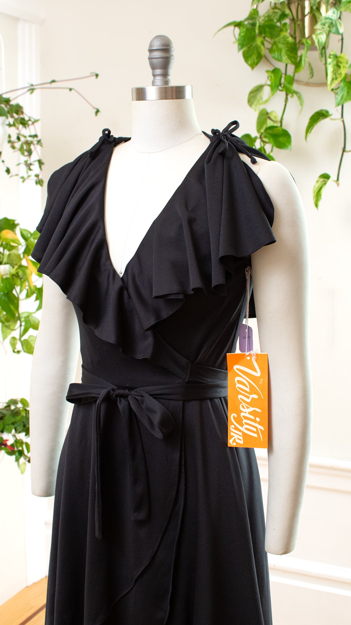 1970s DEADSTOCK Jersey Wrap Dress | small/medium