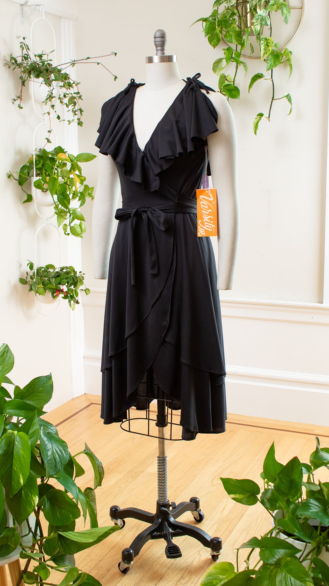 1970s DEADSTOCK Jersey Wrap Dress | small/medium