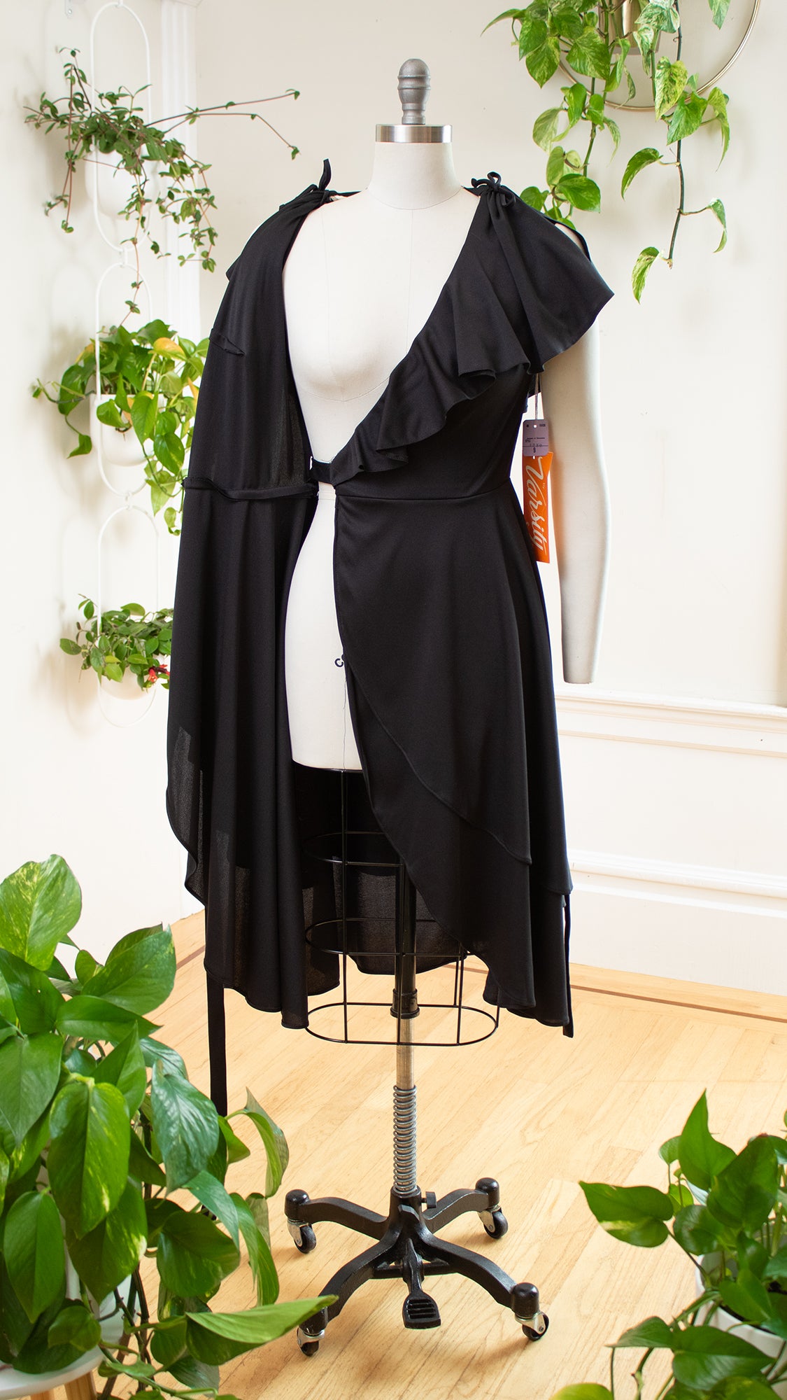 1970s DEADSTOCK Jersey Wrap Dress | small/medium