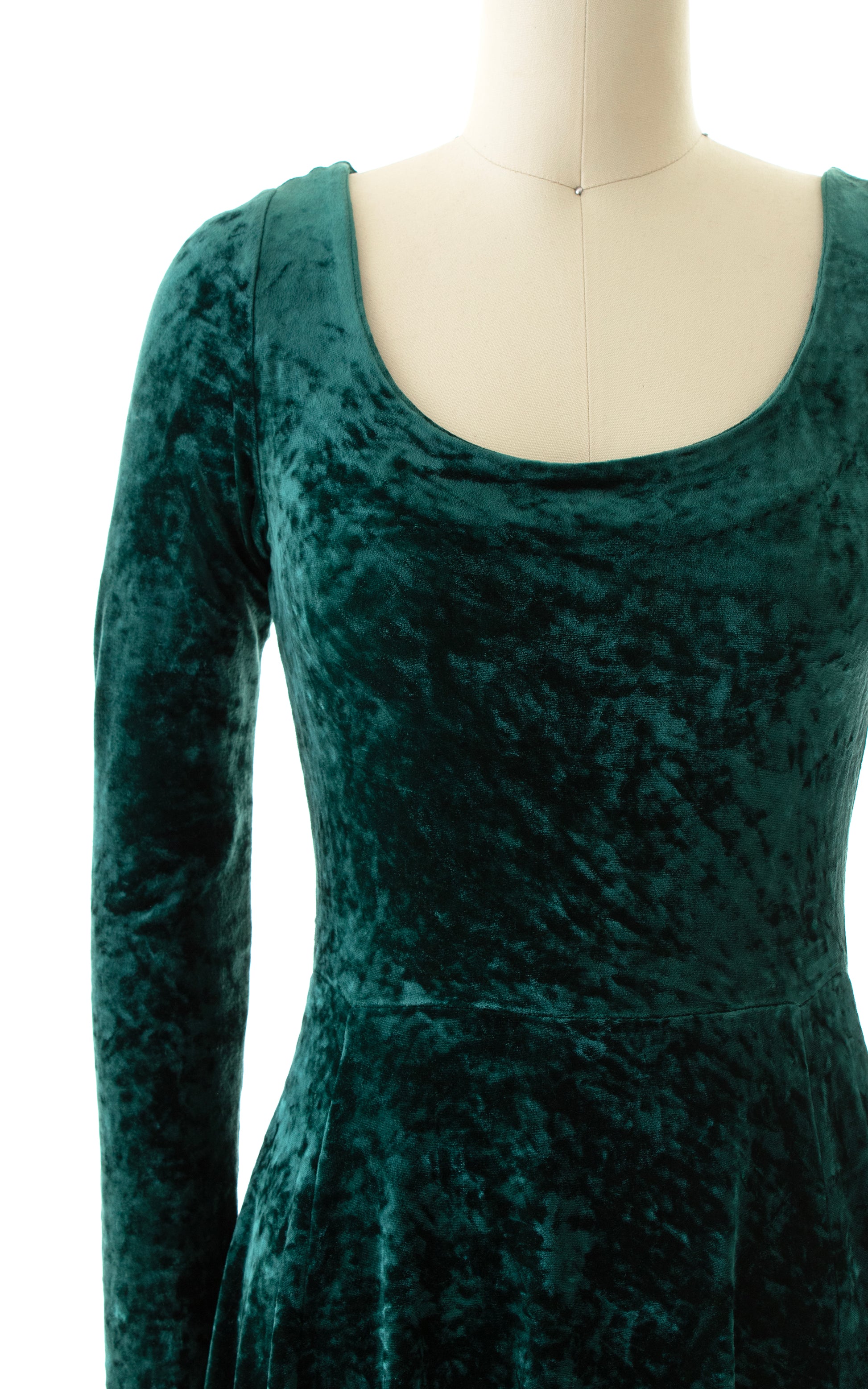 1990s BETSEY JOHNSON Crushed Velvet Skater Dress | x-small Birthday Life Vintage 1990s BETSEY JOHNSON Crushed Velvet Skater Dress | x-small Birthday Life Vintage