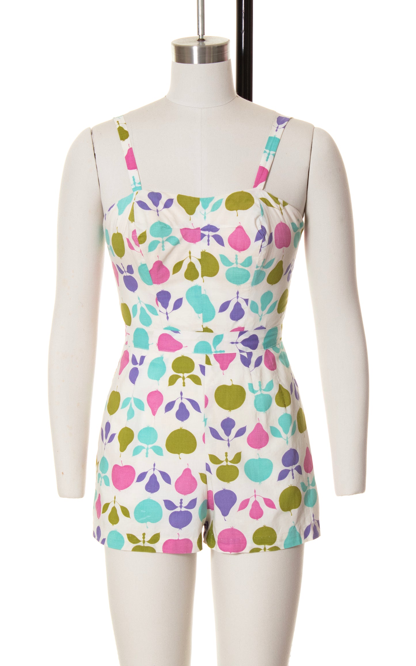 1950s Fruit Novelty Print Romper | x-small