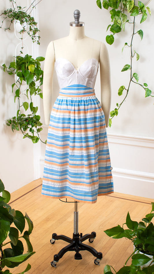 1970s COURRÈGES Deadstock Striped Skirt | small