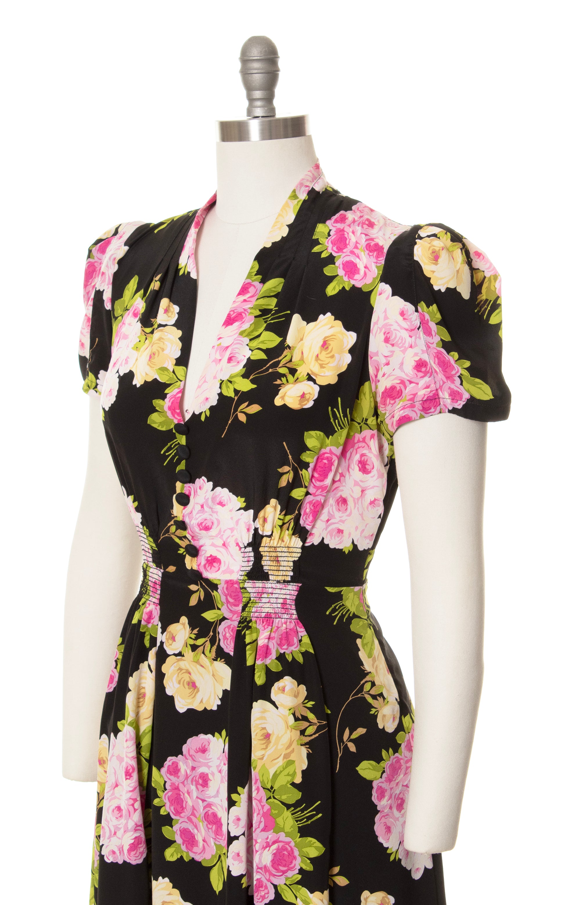 2000s BETSEY JOHNSON Floral Silk Dress | medium Birthday Life Vintage 2000s BETSEY JOHNSON Floral Silk Dress | medium Birthday Life Vintage