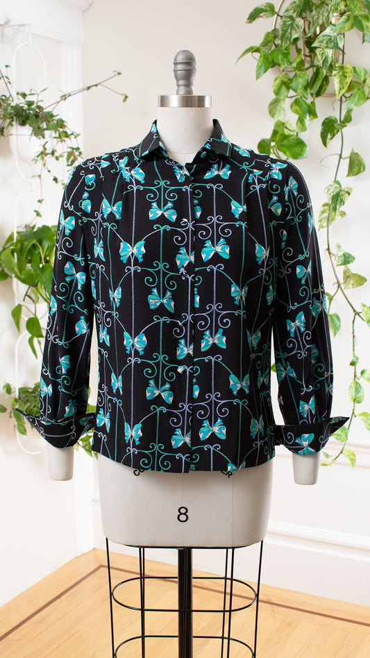 1960s EMILIO PUCCI Silk Blouse | small/medium