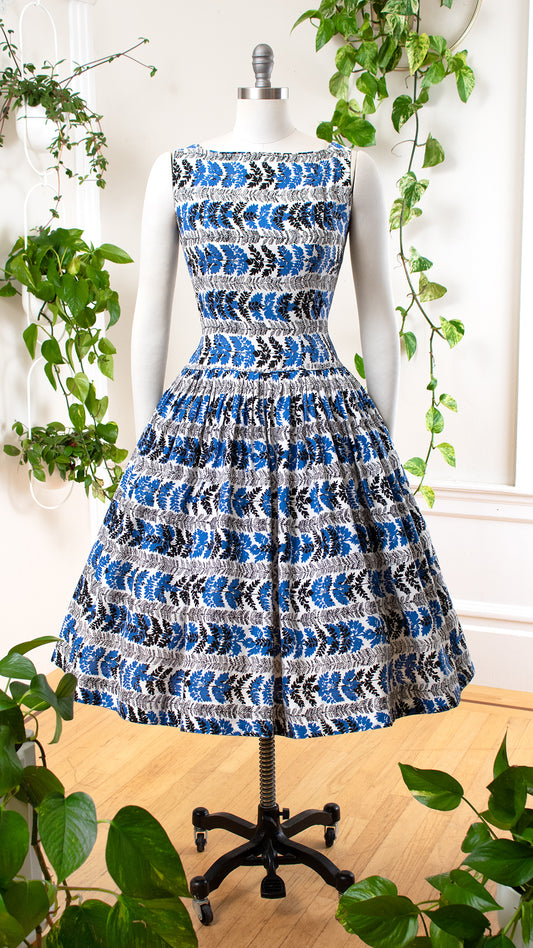 1950s Fern Striped Sundress | medium