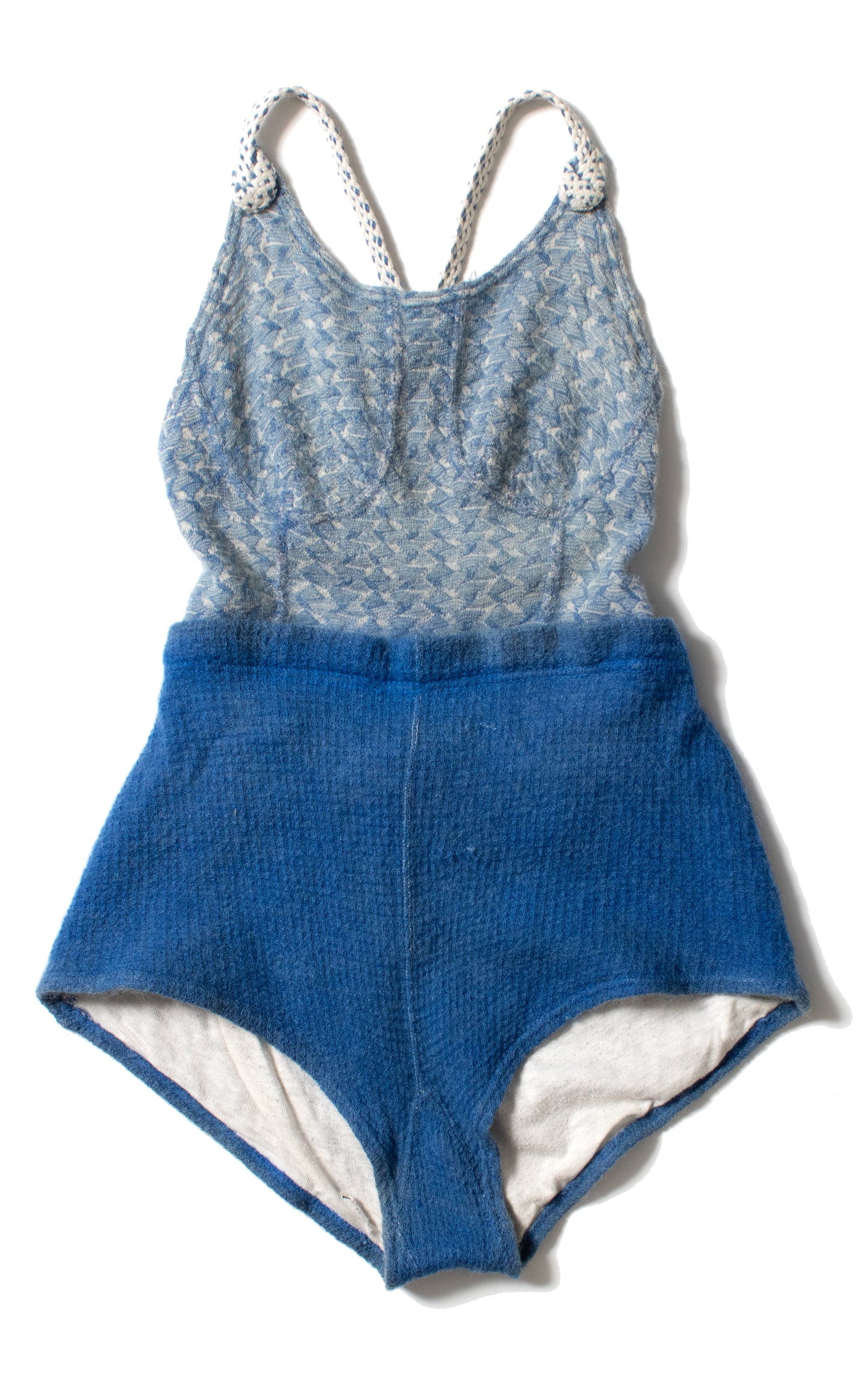 1930s Wool Strappy Open Back Swimsuit | medium