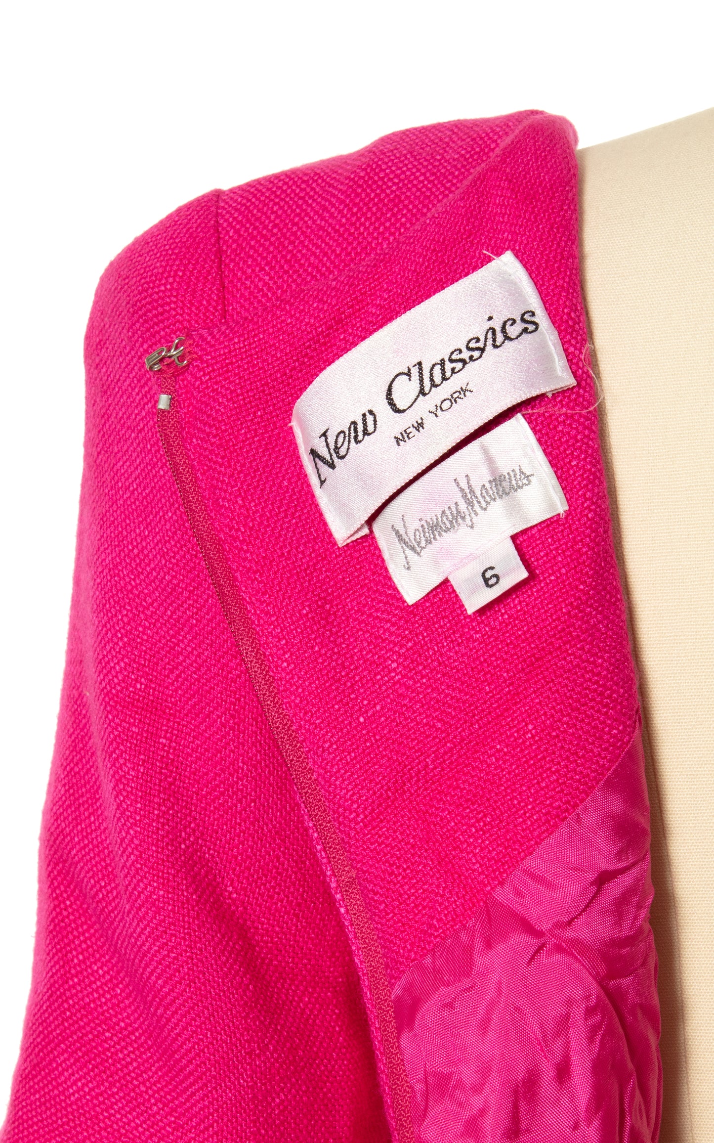 1980s Hot Pink Skirt Set | small