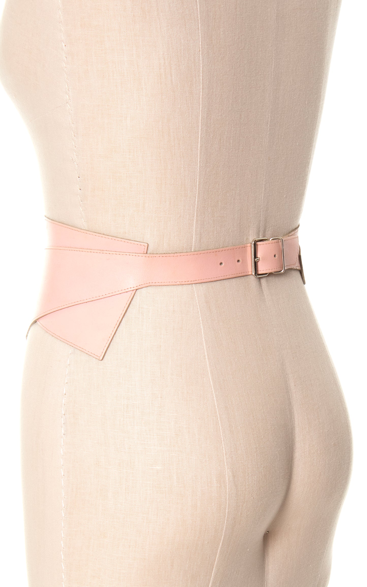 Vintage Pink Asymmetrical Cinch Belt | medium/large