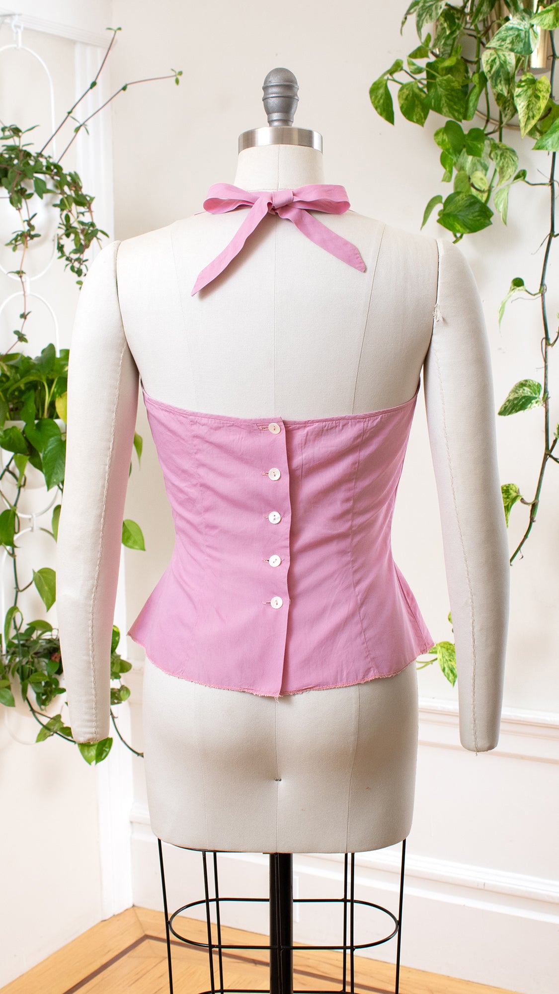 1950s Purple-Pink Halter Top | small