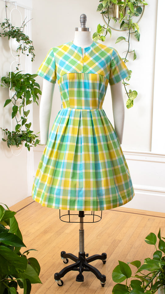 1960s Plaid Day Dress | medium