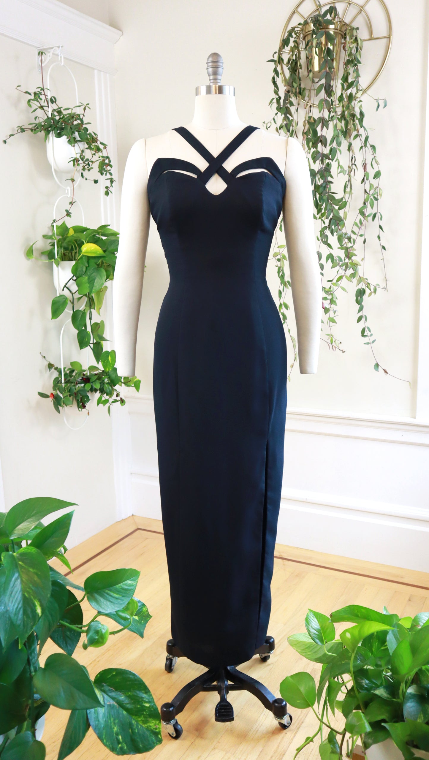 1990s "Indecent Proposal" Thierry Mugler Inspired Maxi Dress | small/medium