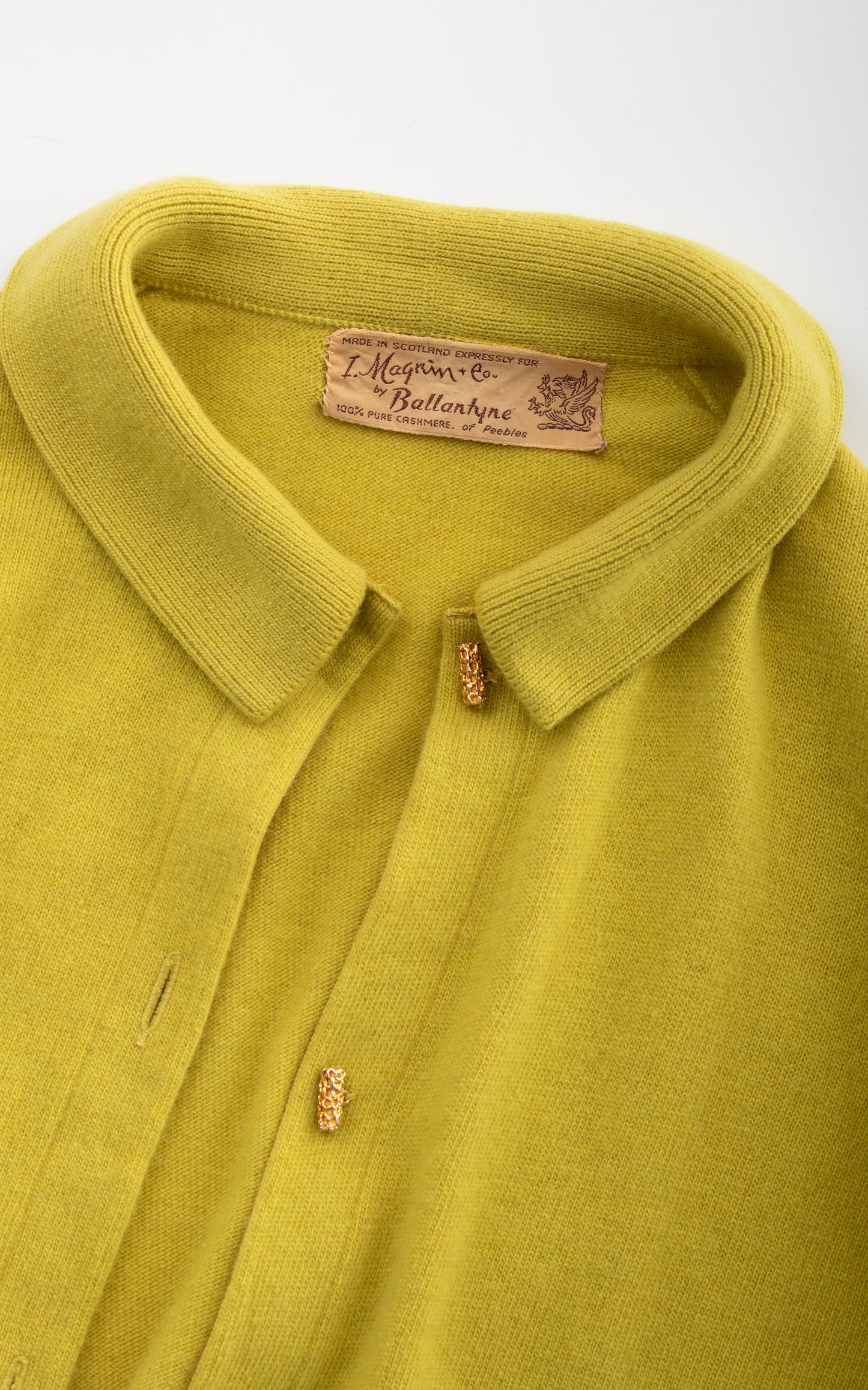 1950s BALLANTYNE Knit Cashmere Cardigan | medium/large