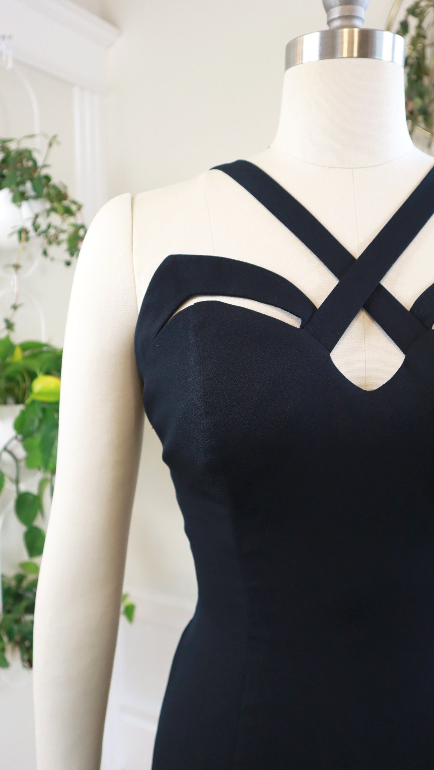 1990s "Indecent Proposal" Thierry Mugler Inspired Maxi Dress | small/medium