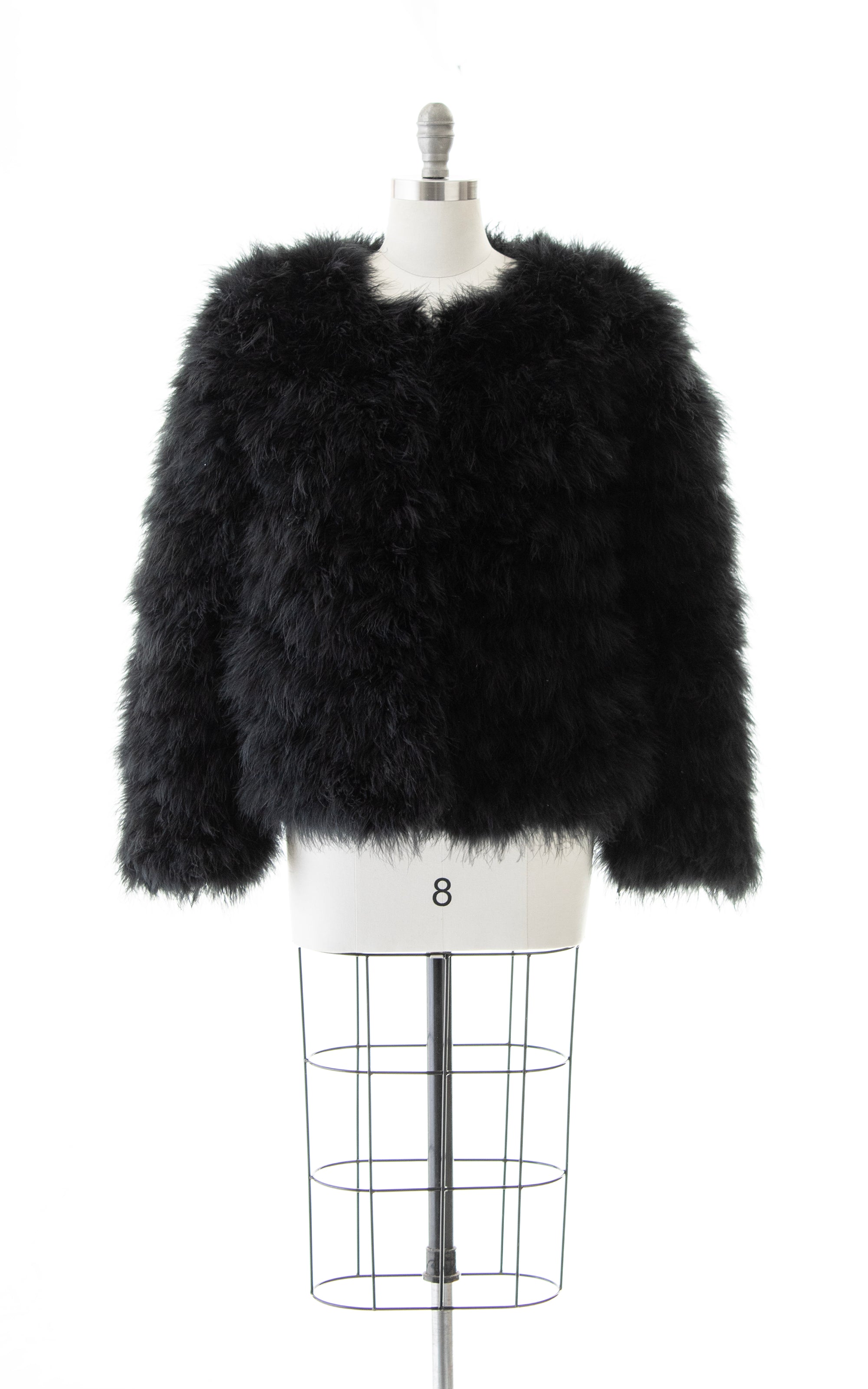 Zoey ostrich sale feather jacket