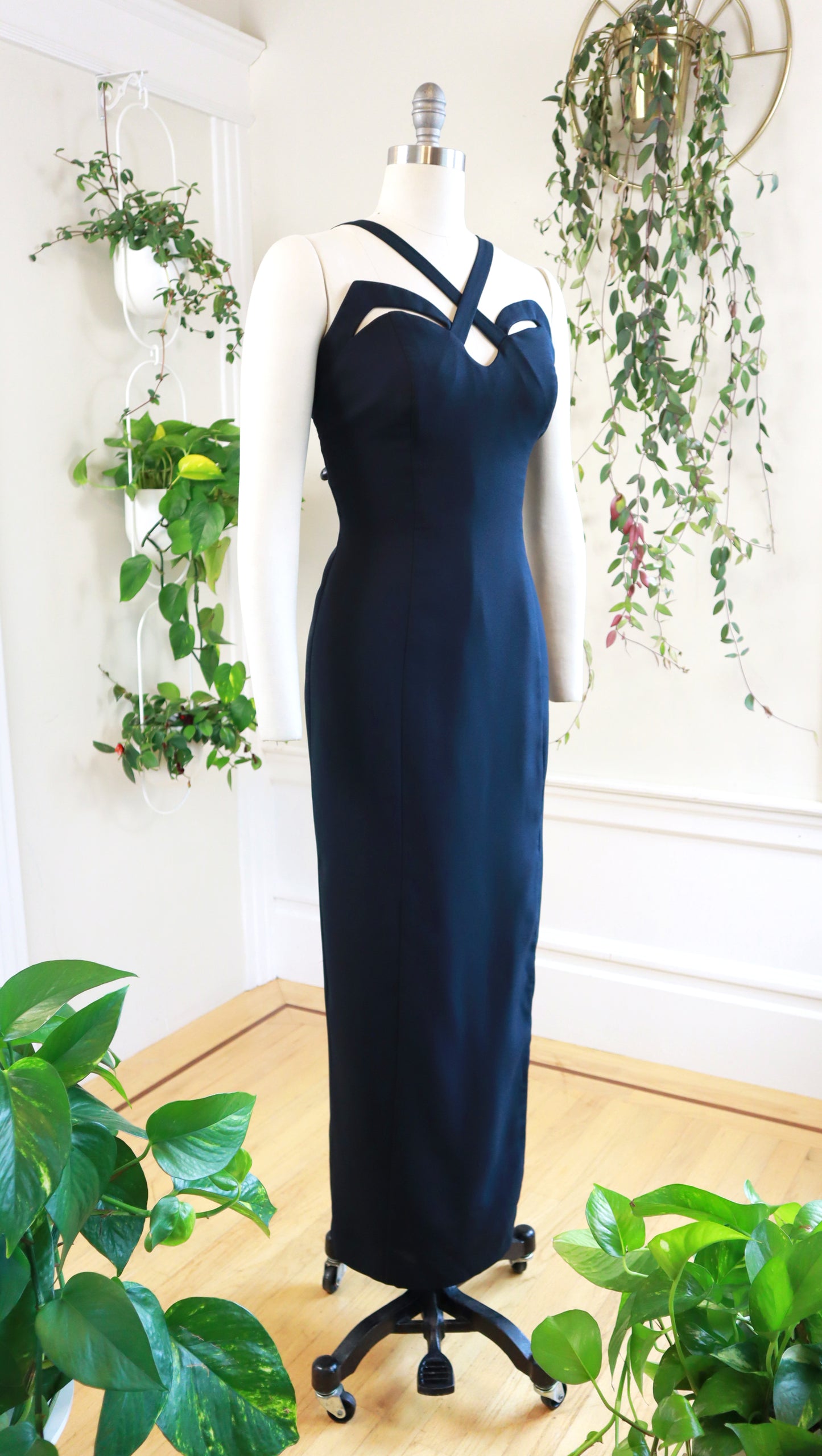 1990s "Indecent Proposal" Thierry Mugler Inspired Maxi Dress | small/medium