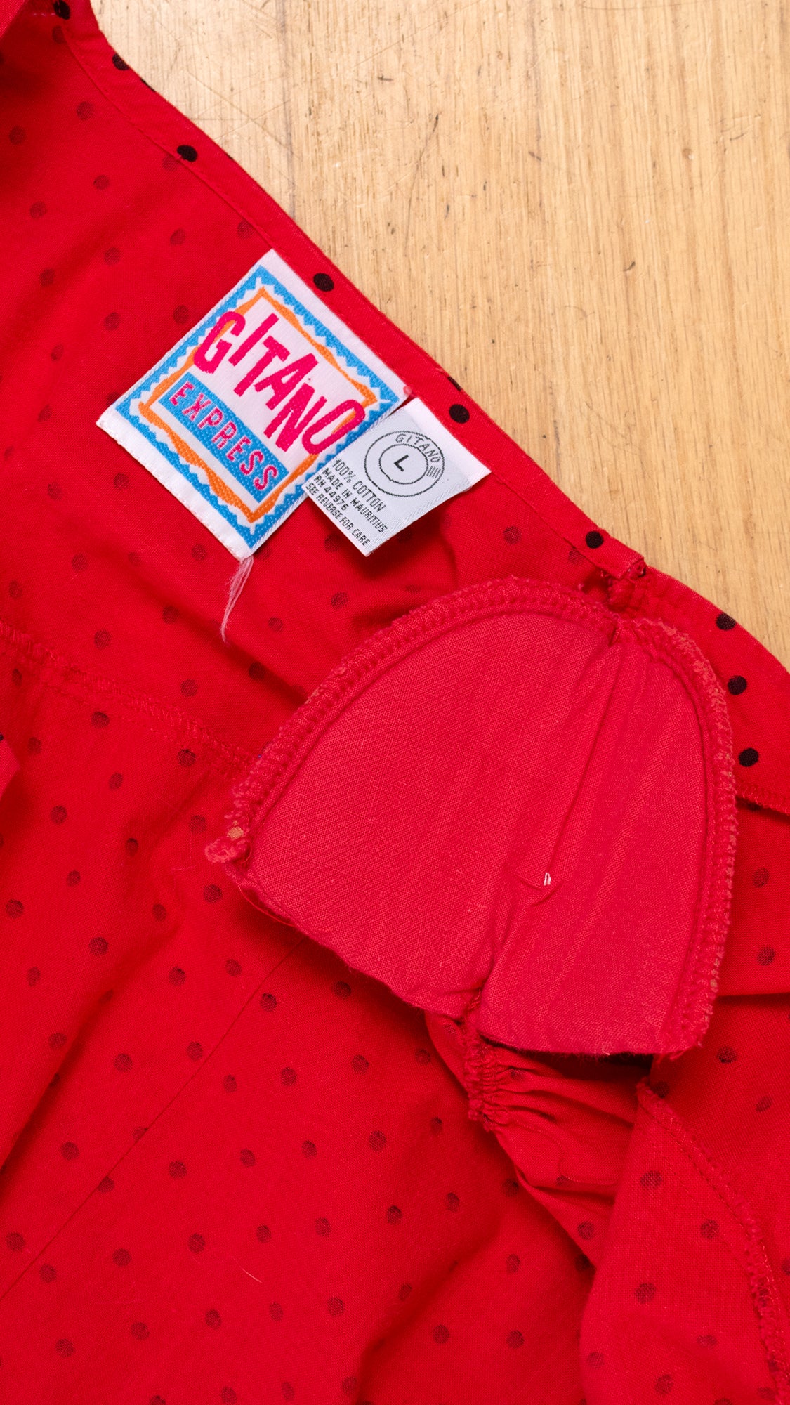 1990s Lace-Up Polka Dot Peplum Blouse | medium
