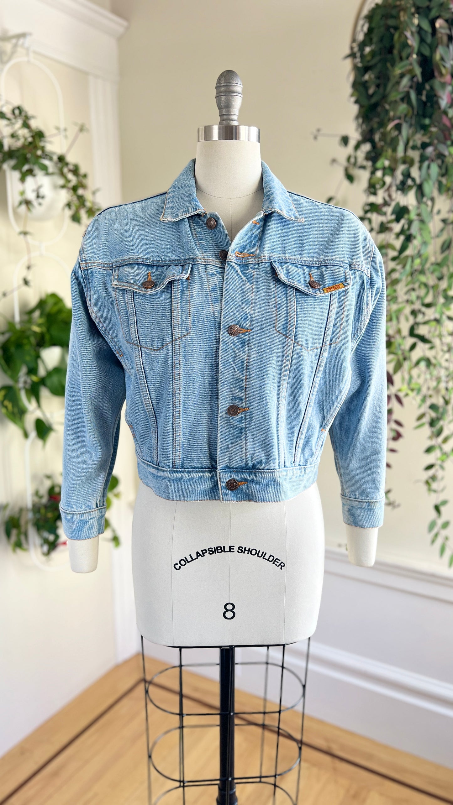 1980s 1990s JORDACHE Cropped Denim Jacket | medium/large/x-large