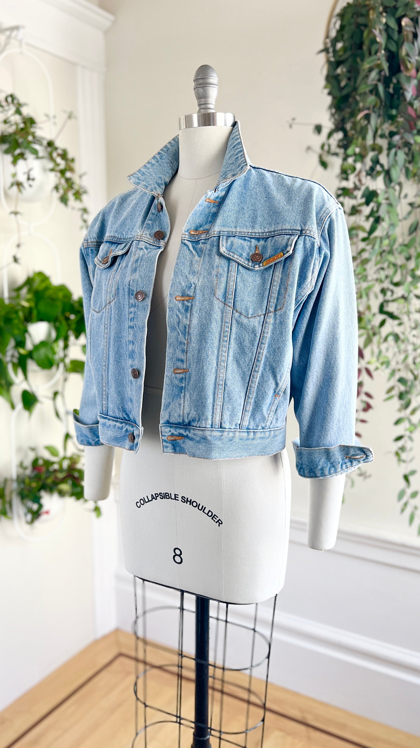 1980s 1990s JORDACHE Cropped Denim Jacket | medium/large/x-large