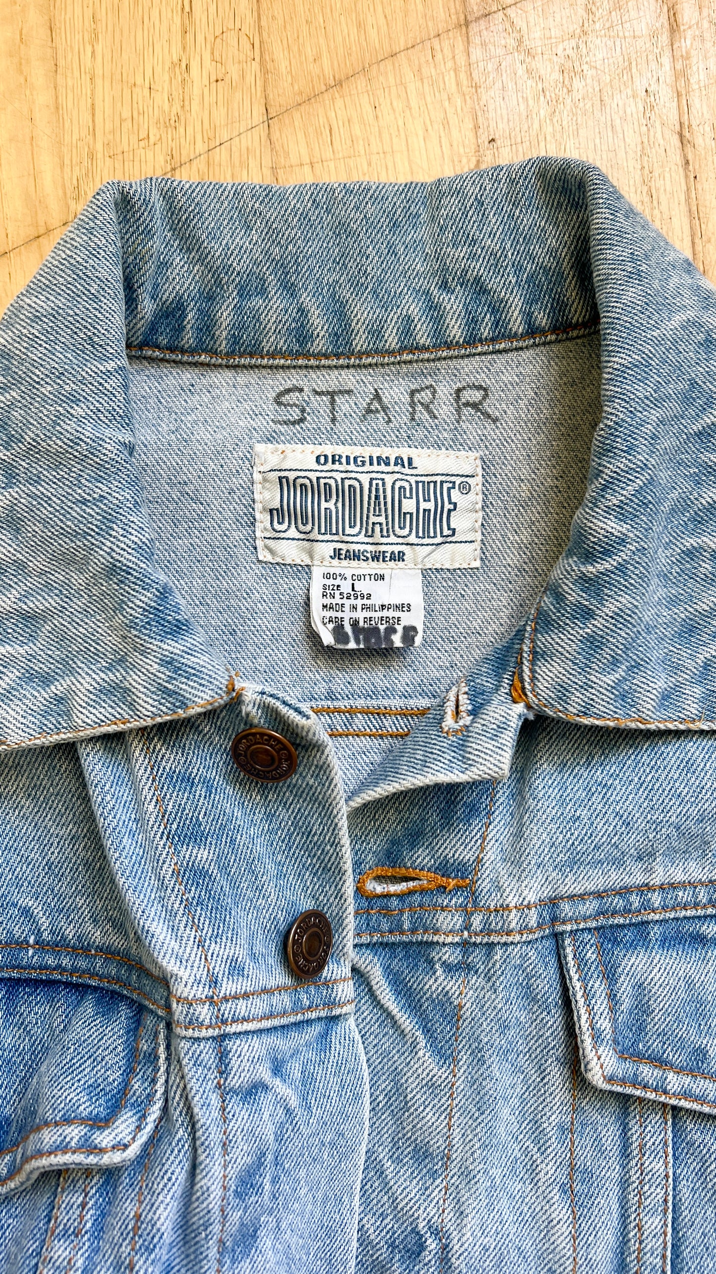 1980s 1990s JORDACHE Cropped Denim Jacket | medium/large/x-large