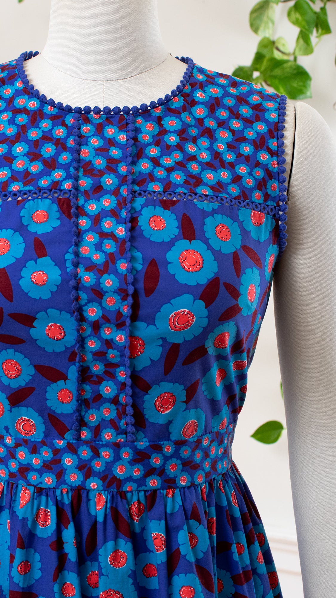 Modern KATE SPADE Blue Floral Sundress | medium