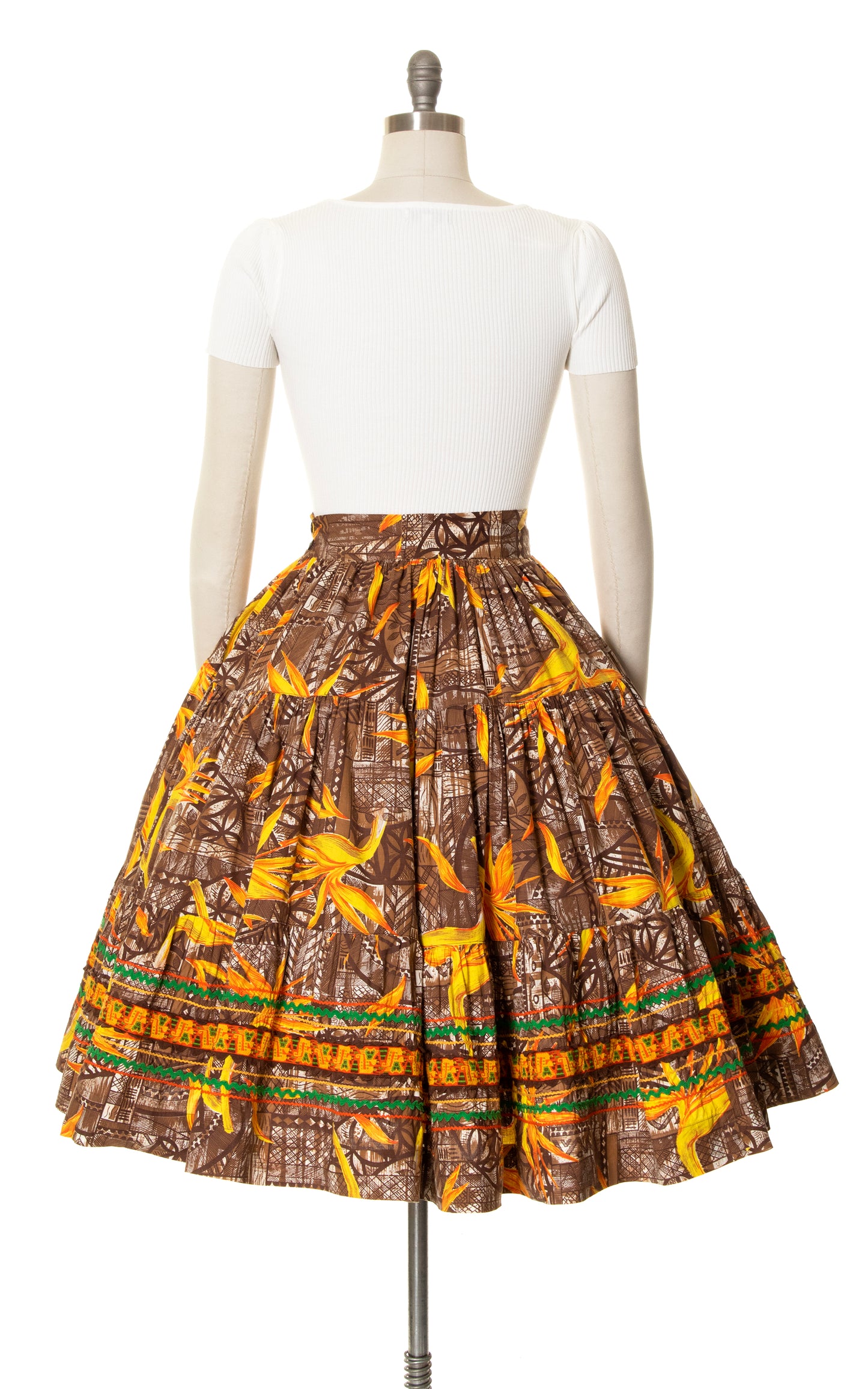 1950s Bird of Paradise Circle Skirt | medium