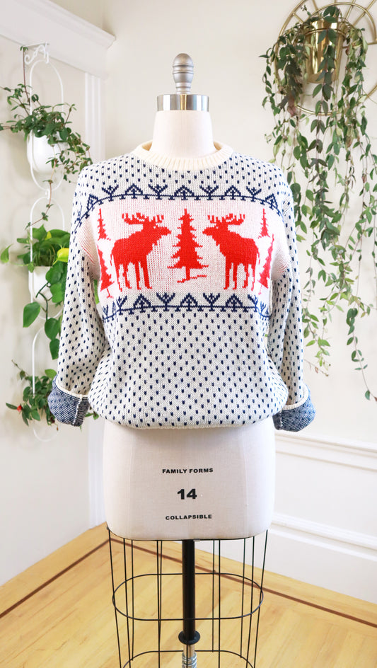 1970s Winter Novelty Sweater | x-large