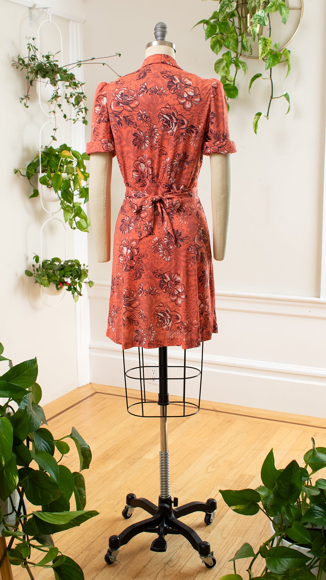 1970s Rose Mini Dress | x-small/small