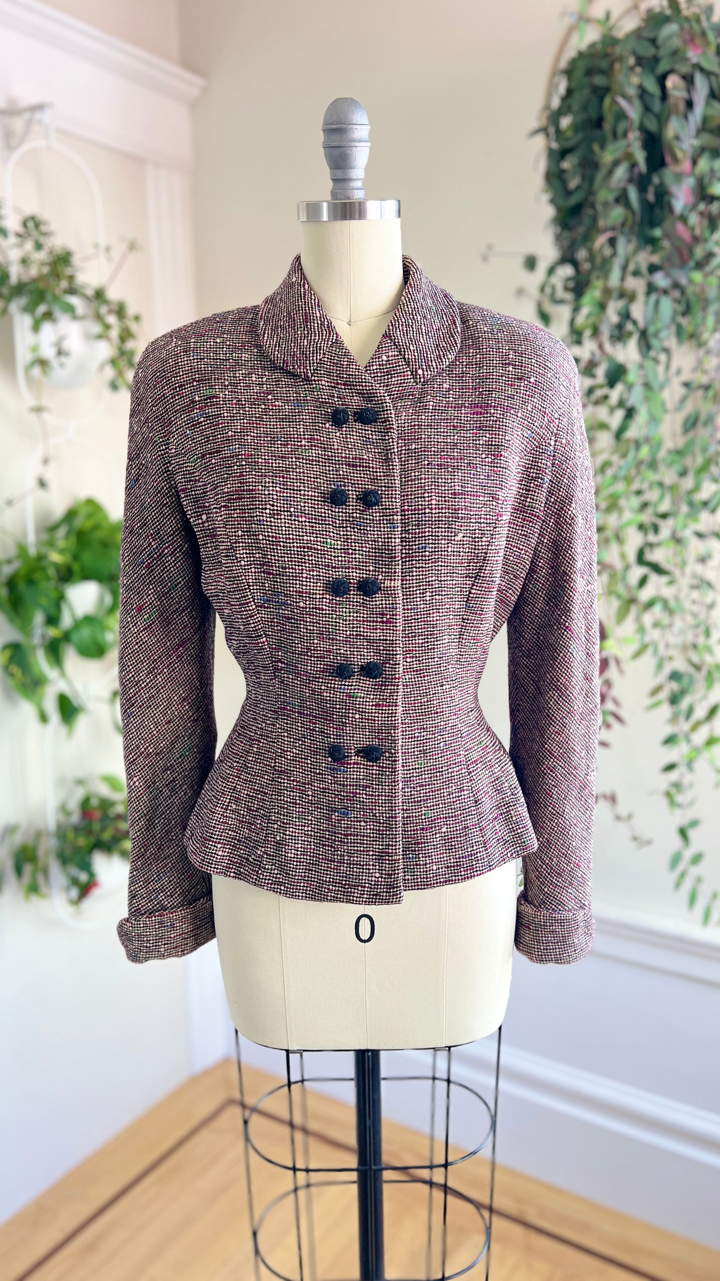 1940s 1950s Flecked Wool Blazer | small