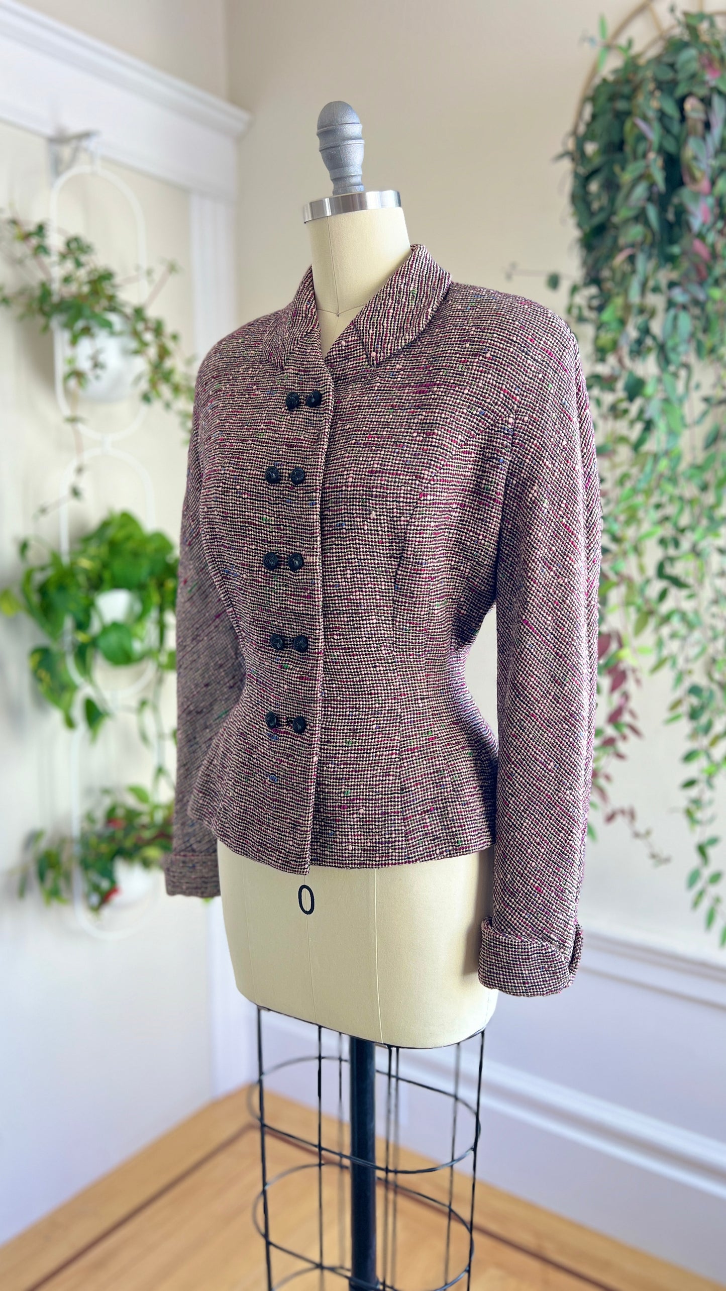 1940s 1950s Flecked Wool Blazer | small