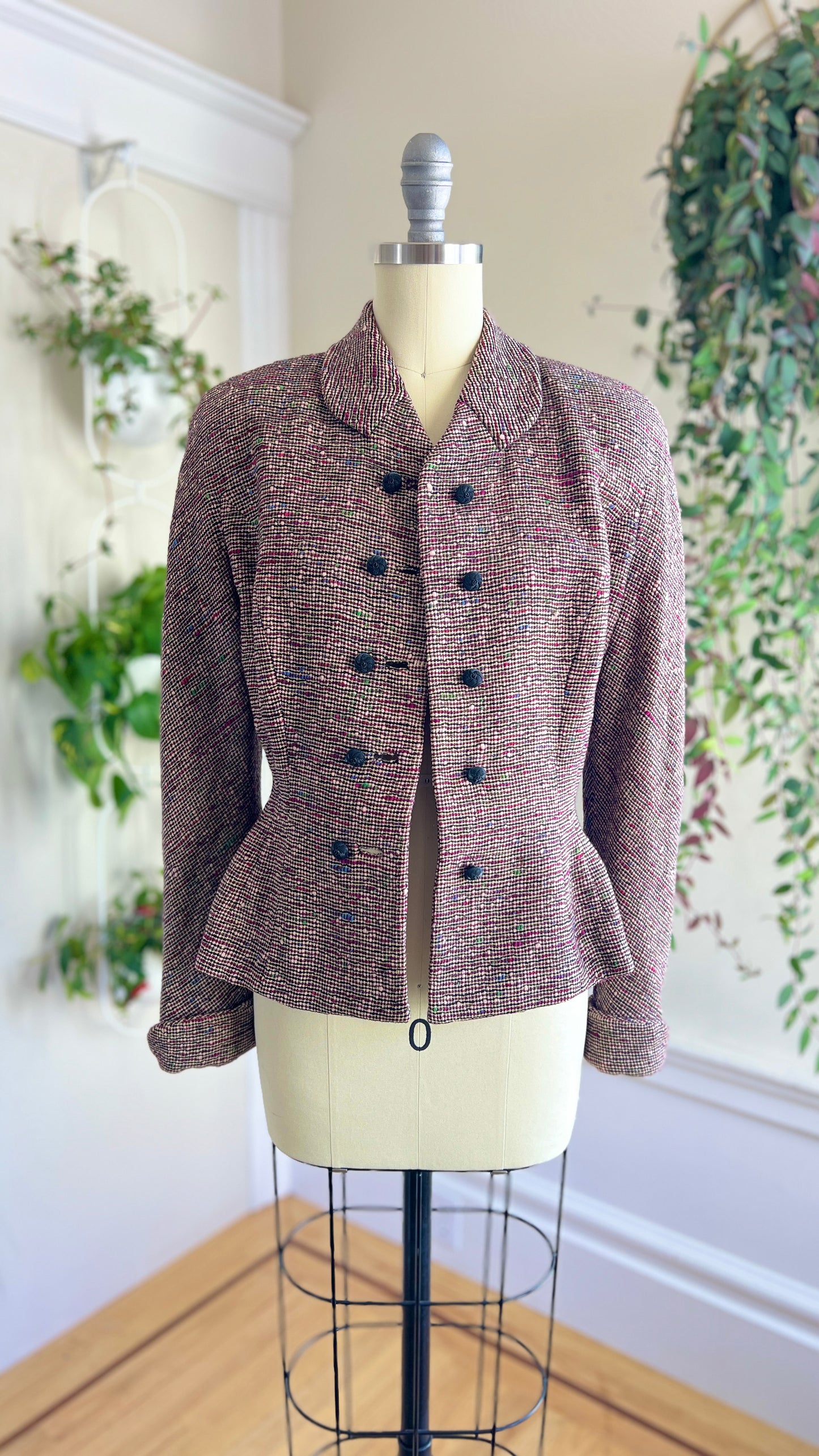 1940s 1950s Flecked Wool Blazer | small